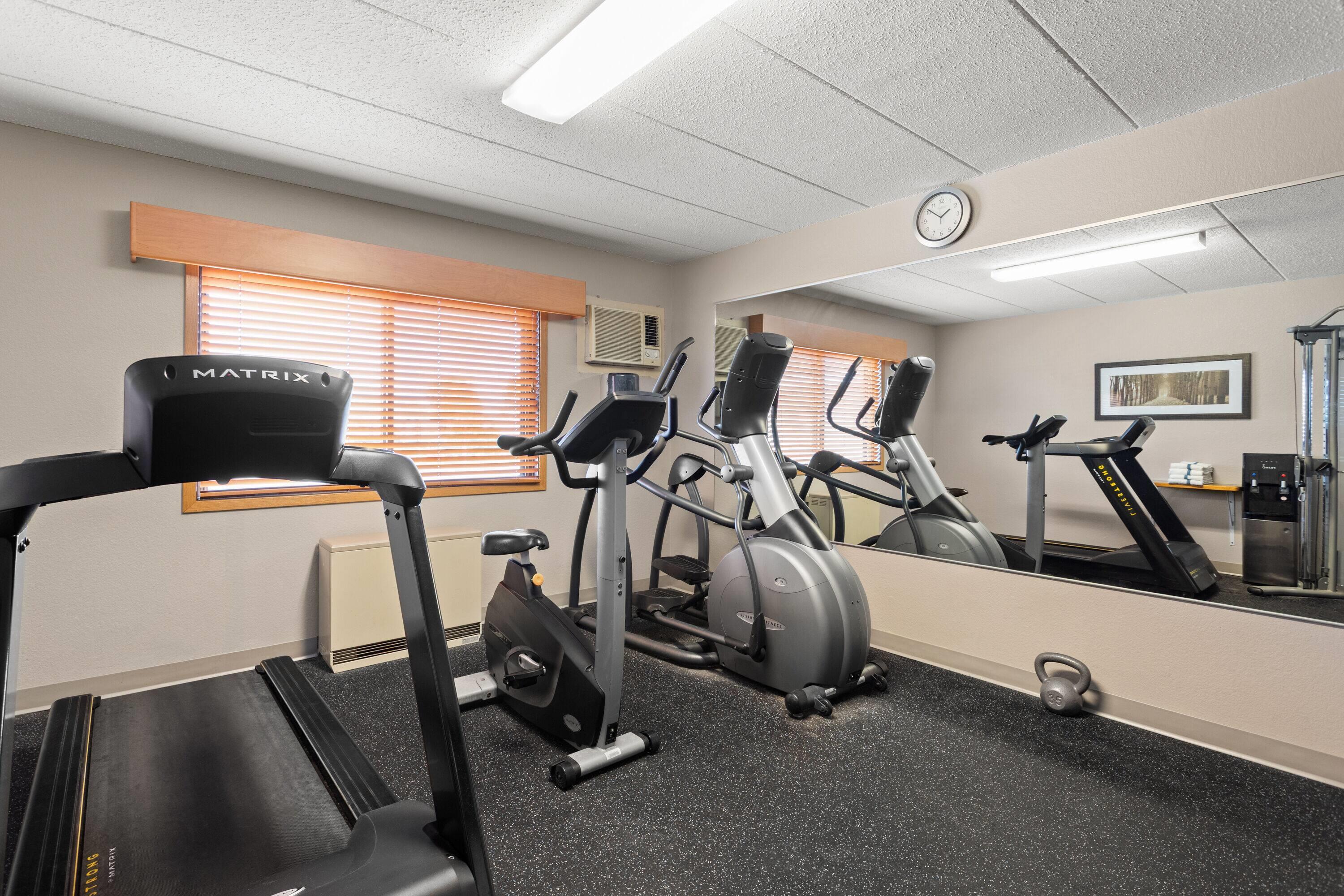 Health club fitness center gym | AmericInn by Wyndham Roseau