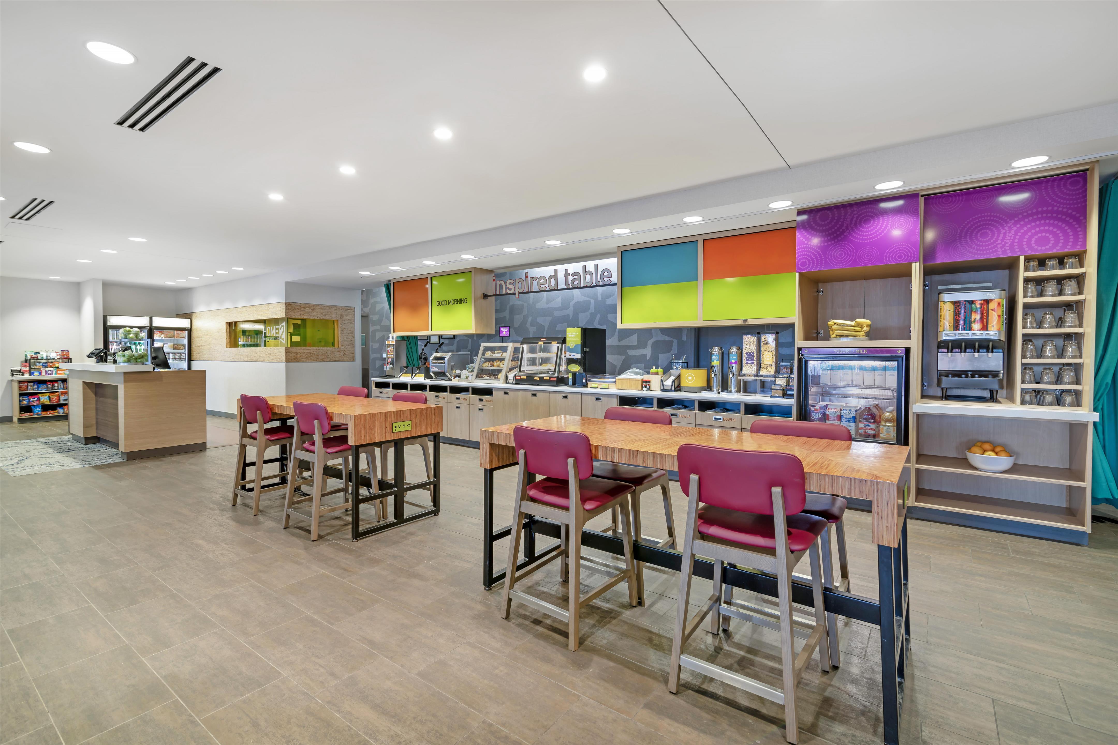 Breakfast Area | Home2 Suites by Hilton Queensbury Lake George