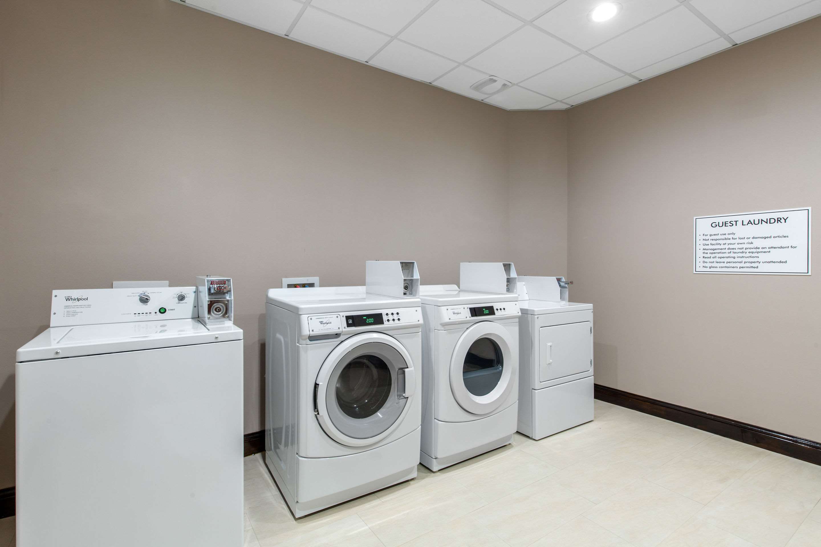 Guest laundry facilities