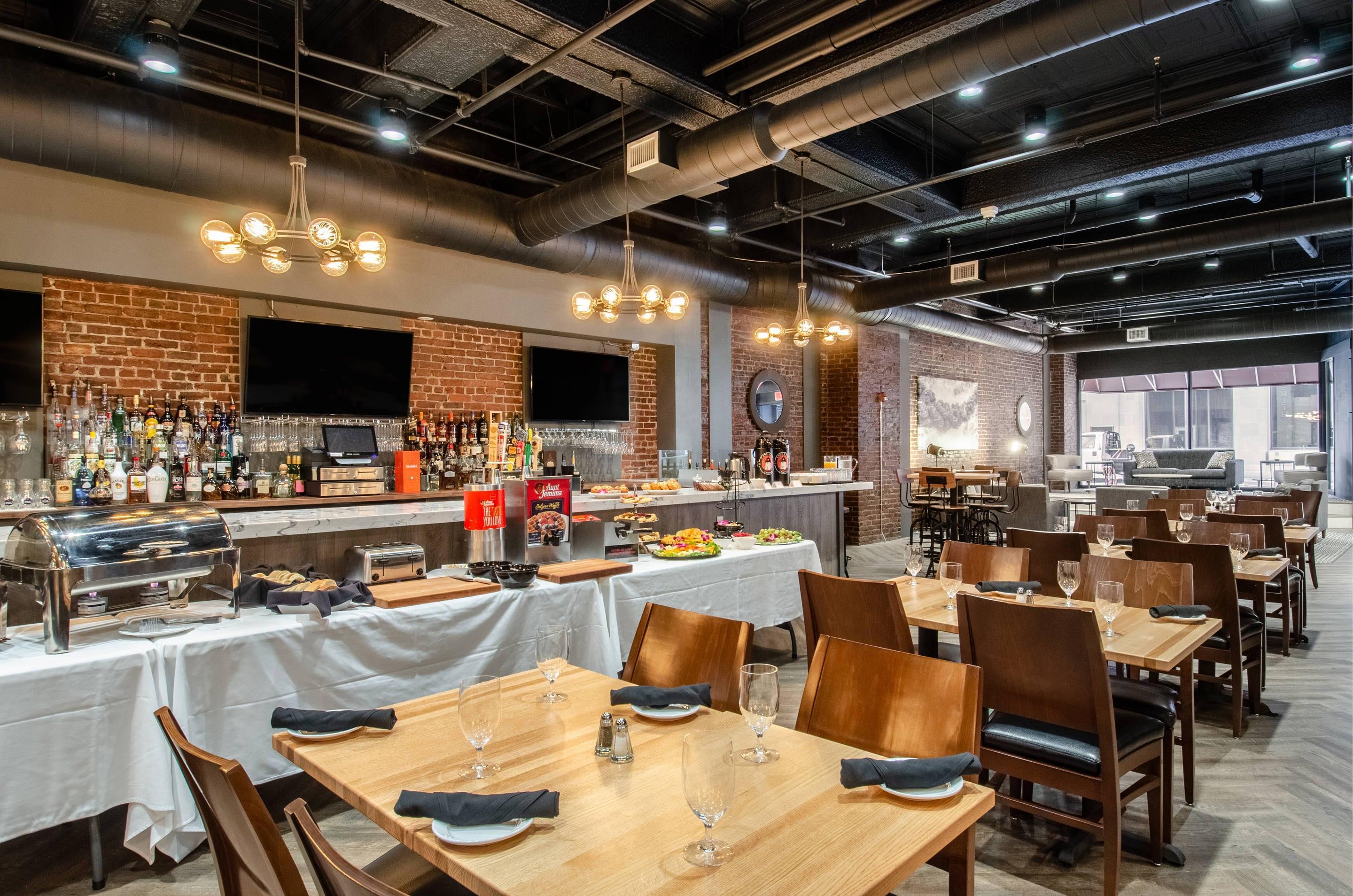 Spacious breakfast area
