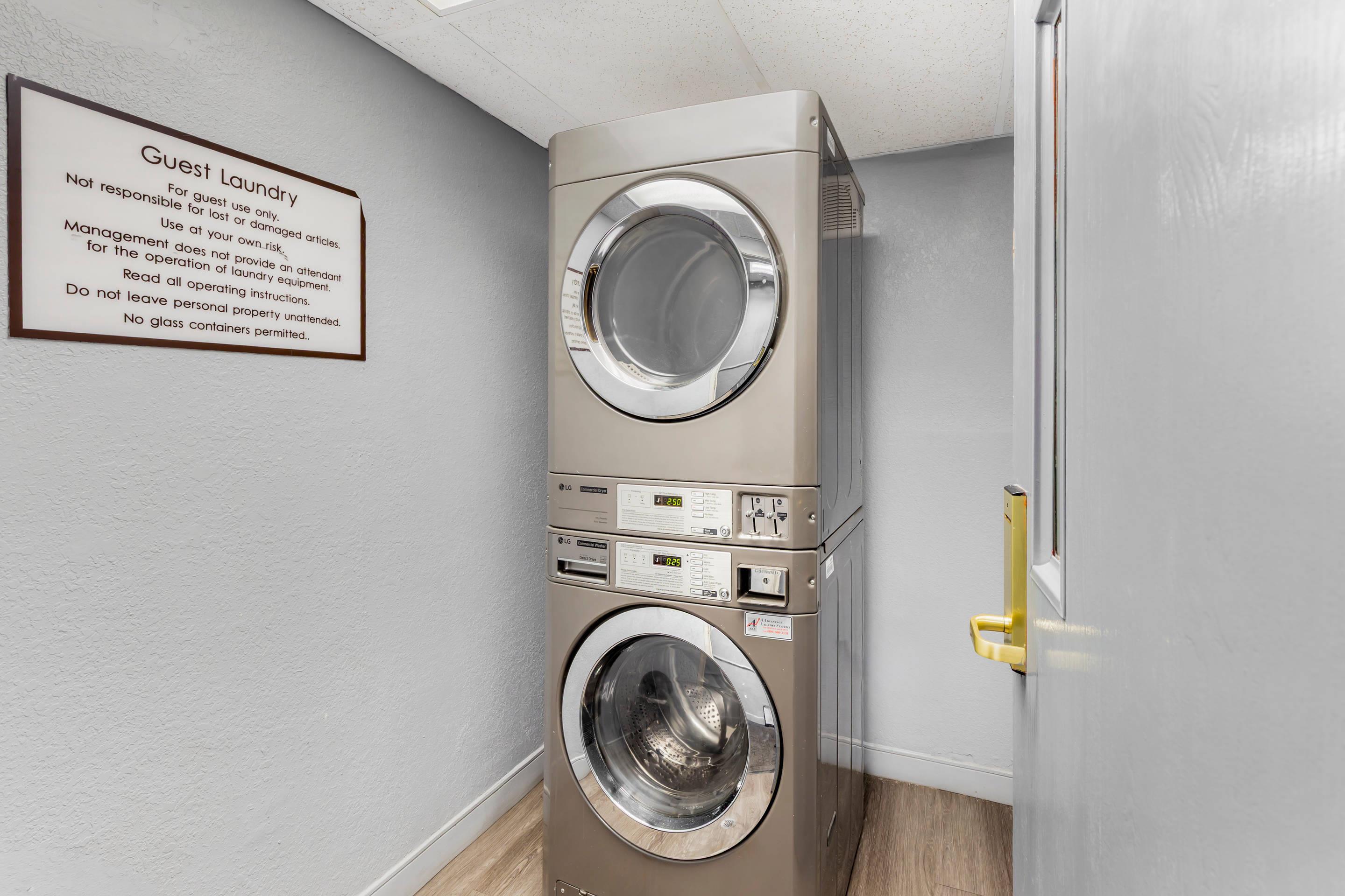 Guest laundry facilities