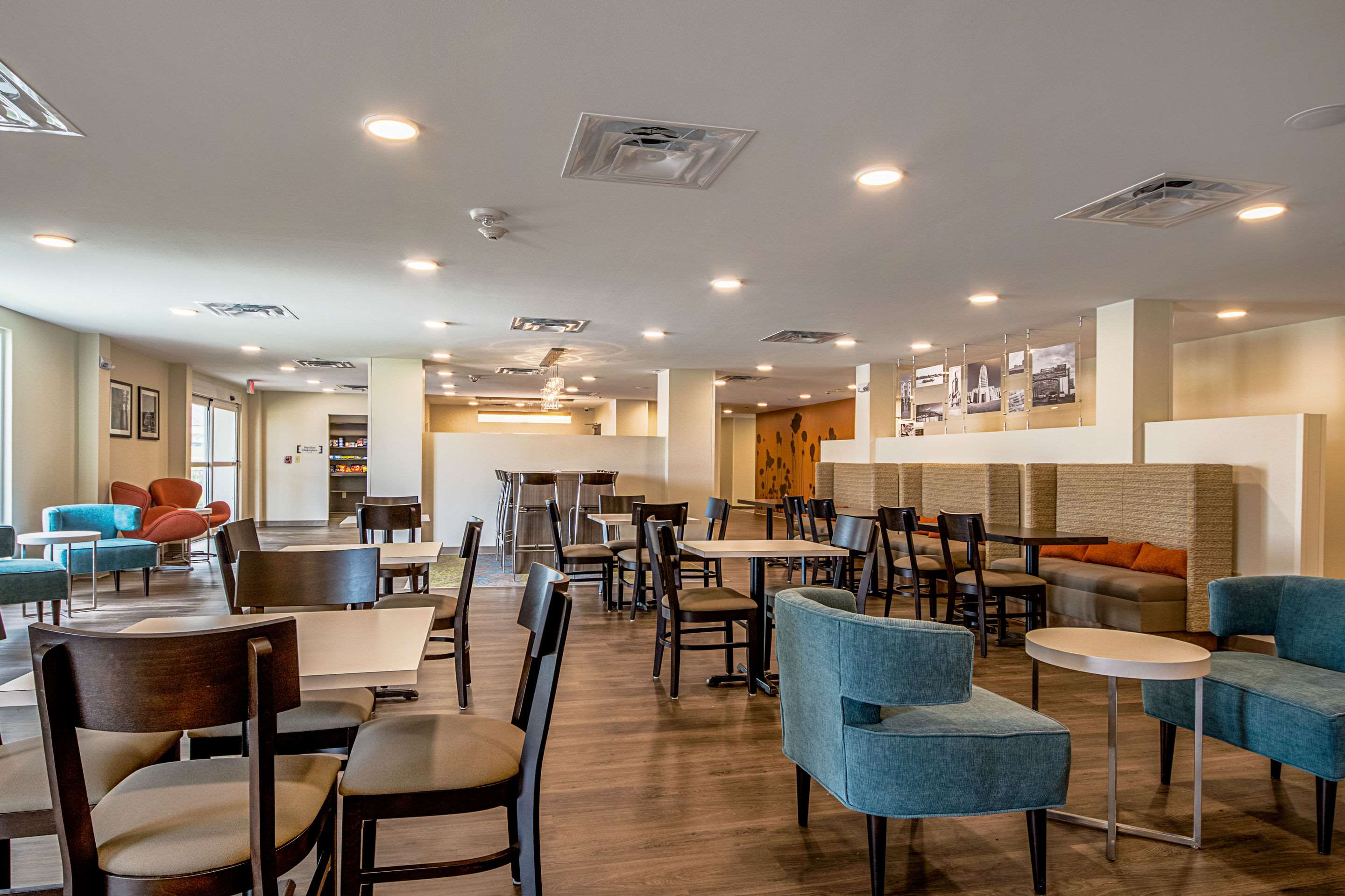 Spacious breakfast area
