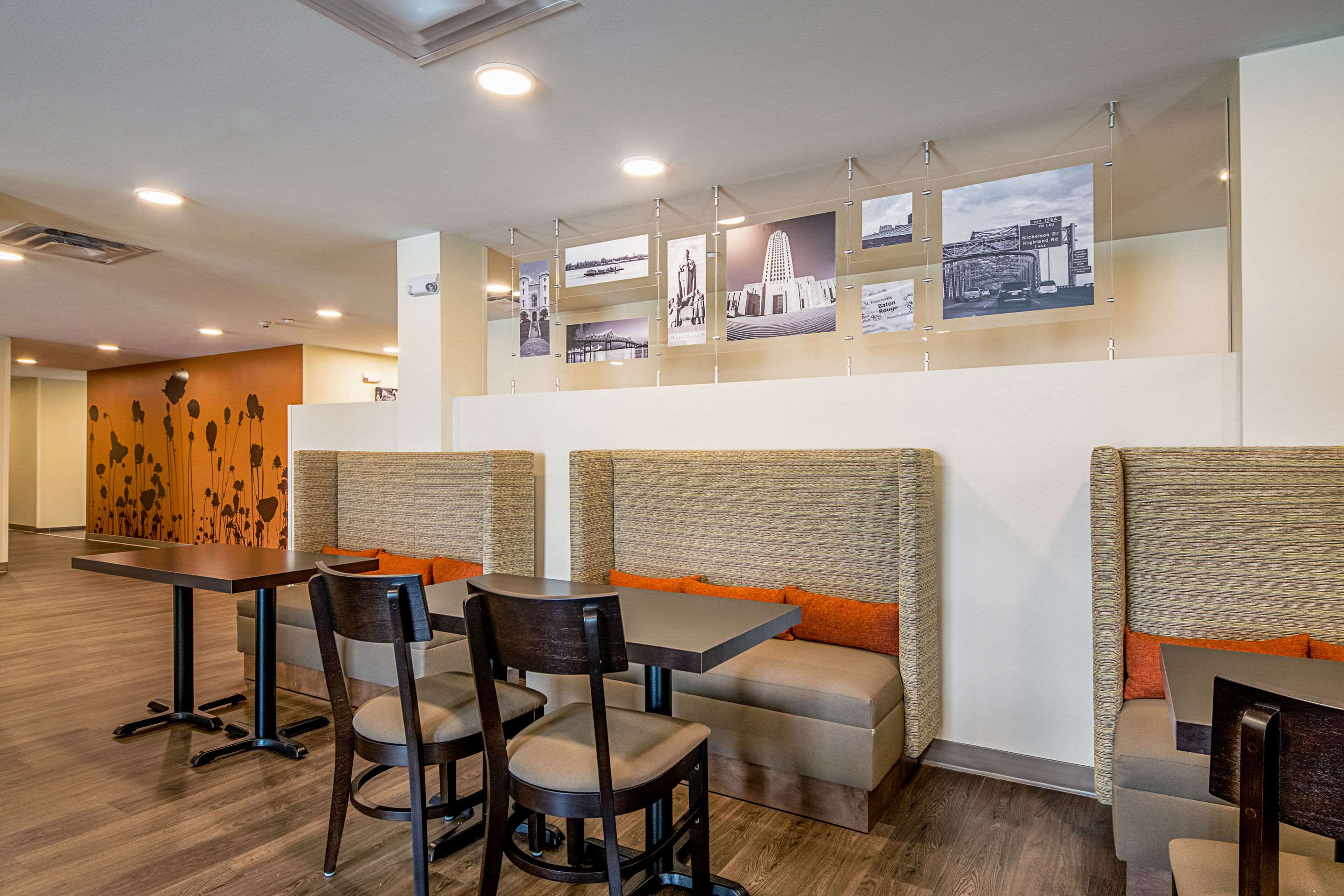 Spacious breakfast area