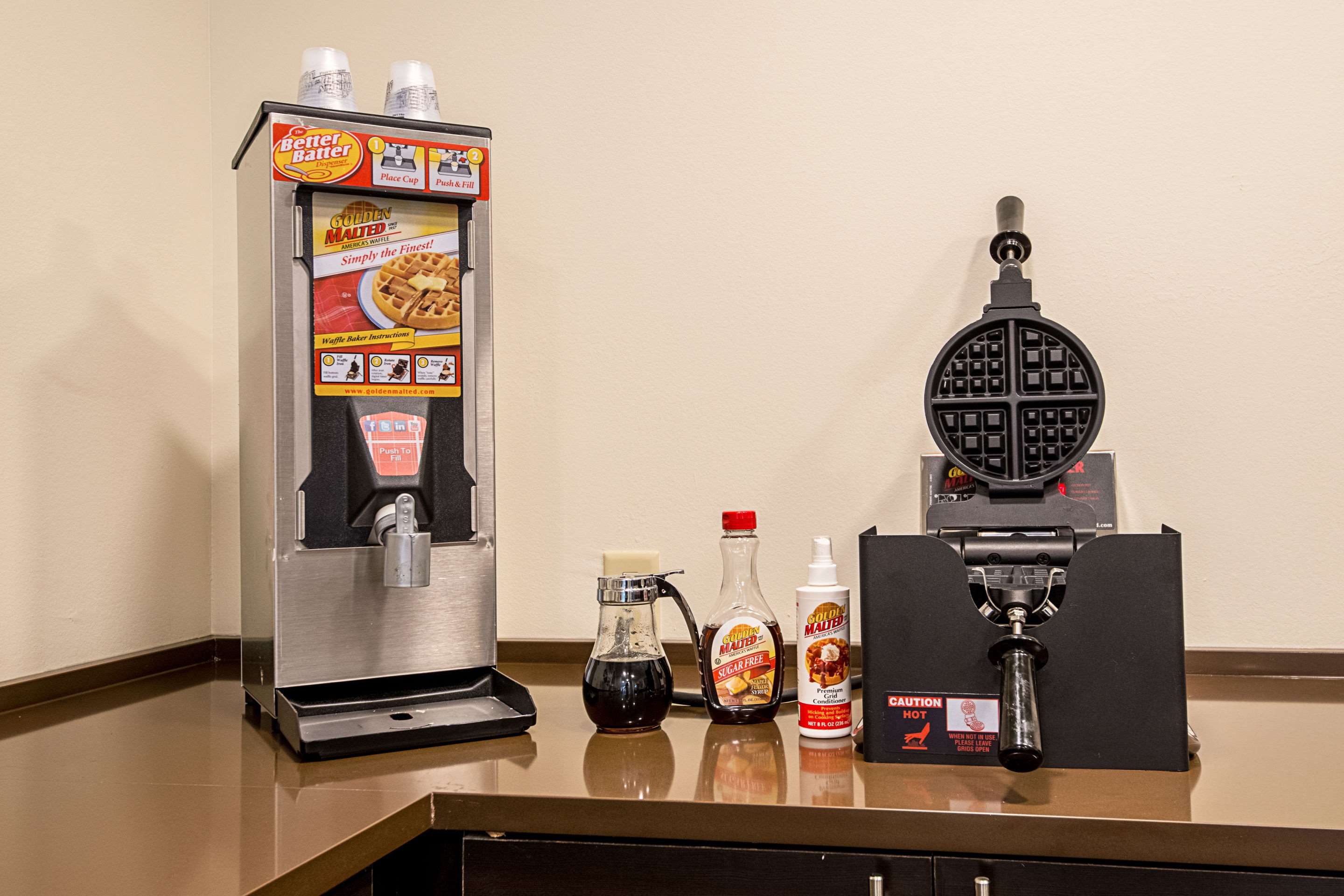 Assorted breakfast items