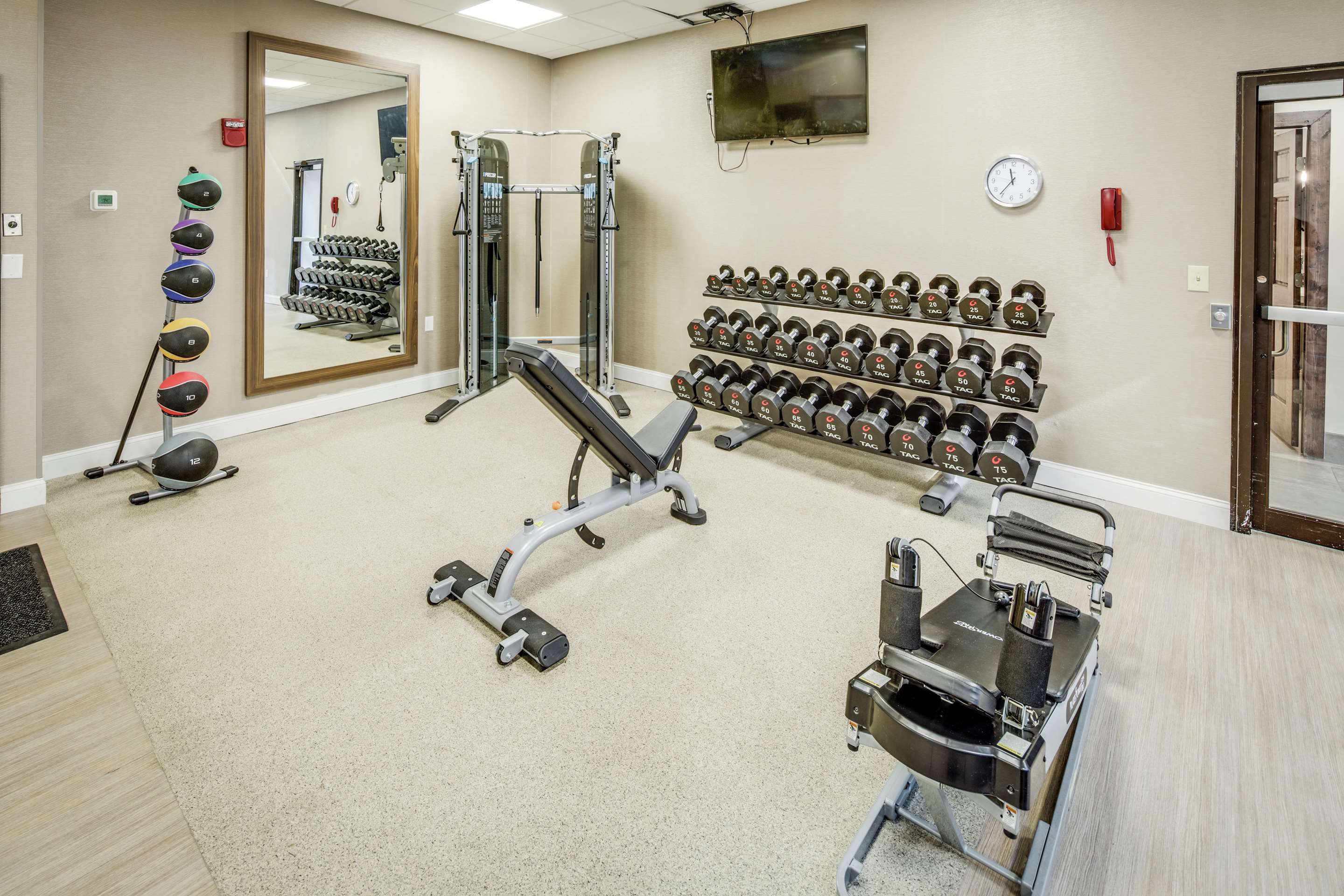 Health club fitness center gym | DoubleTree by Hilton Huntington