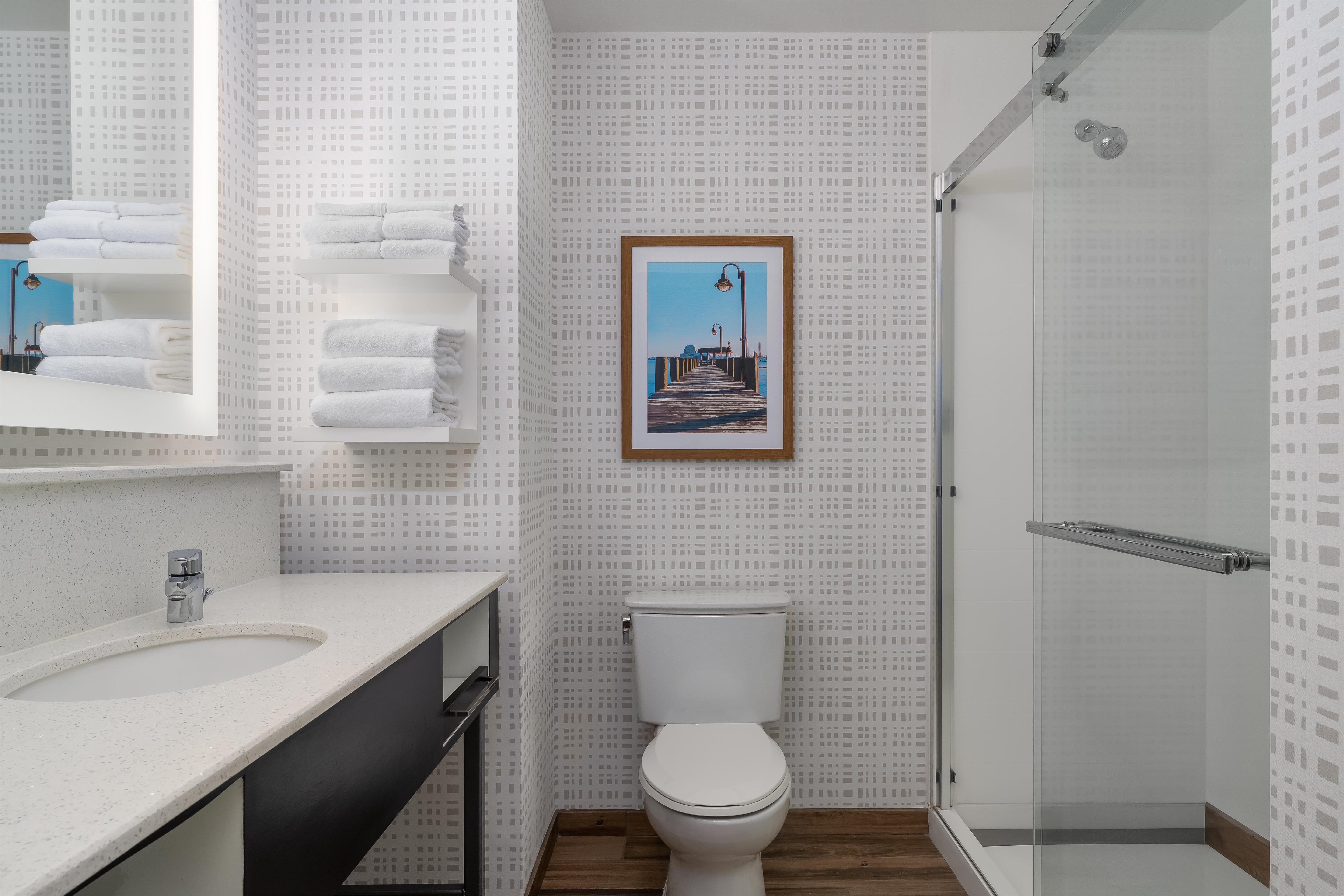 Hampton Inn by Hilton Baltimore Bayview Campus Room Type - 1 KING ROOM W FRIDGE NS