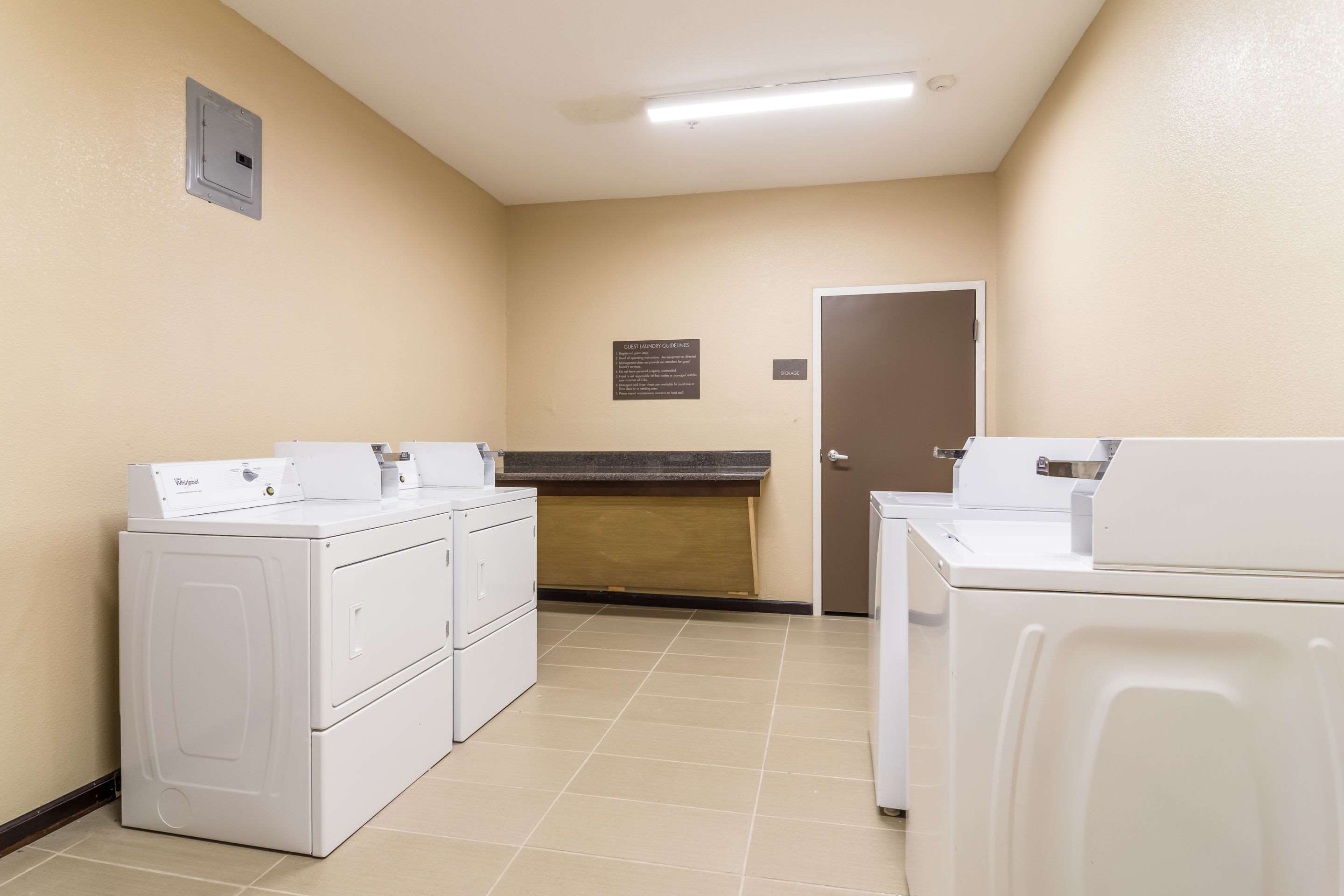 Guest laundry facilities