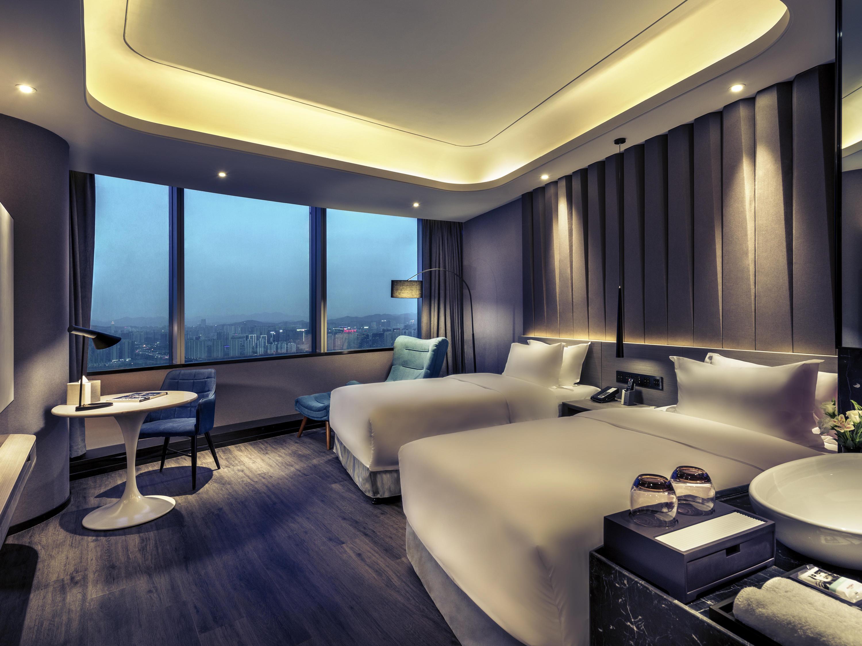 Mercure Hangzhou Qianjiang Room Type - Deluxe Room with 2 single beds, River view