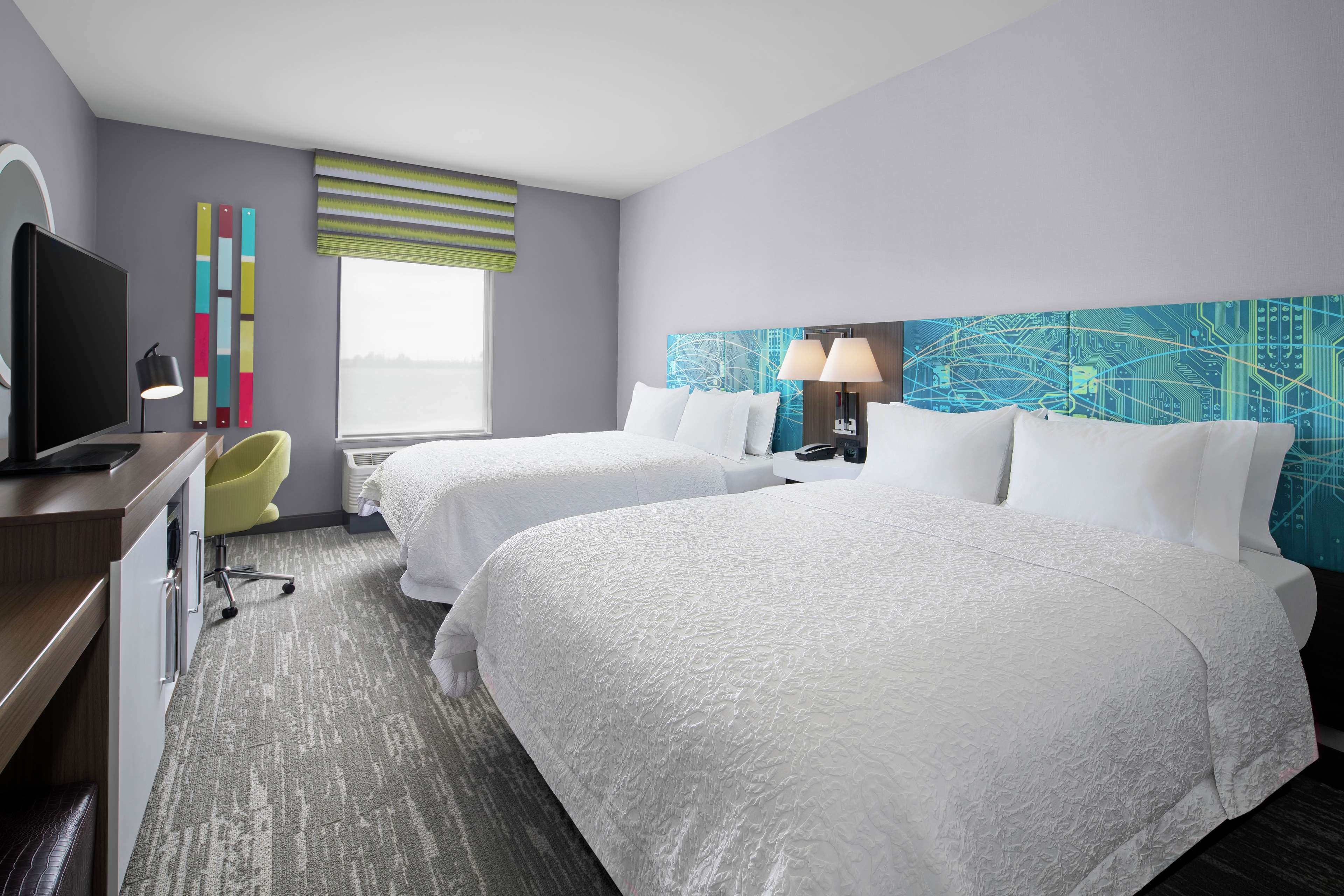 Hampton Inn by Hilton Sikeston Room Type - 2QN MOB HEAR ACC W TUB NS
