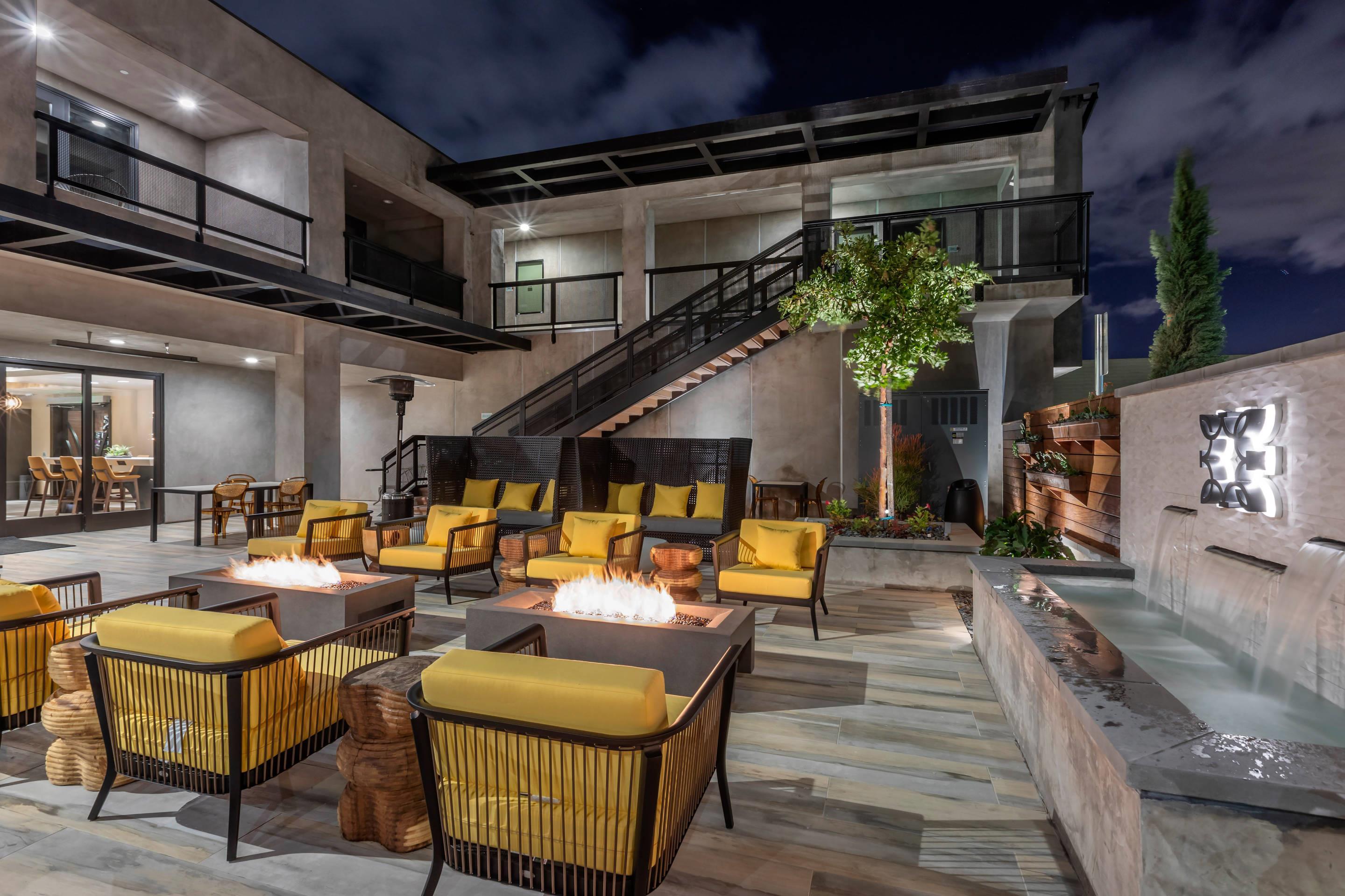 Hotel patio