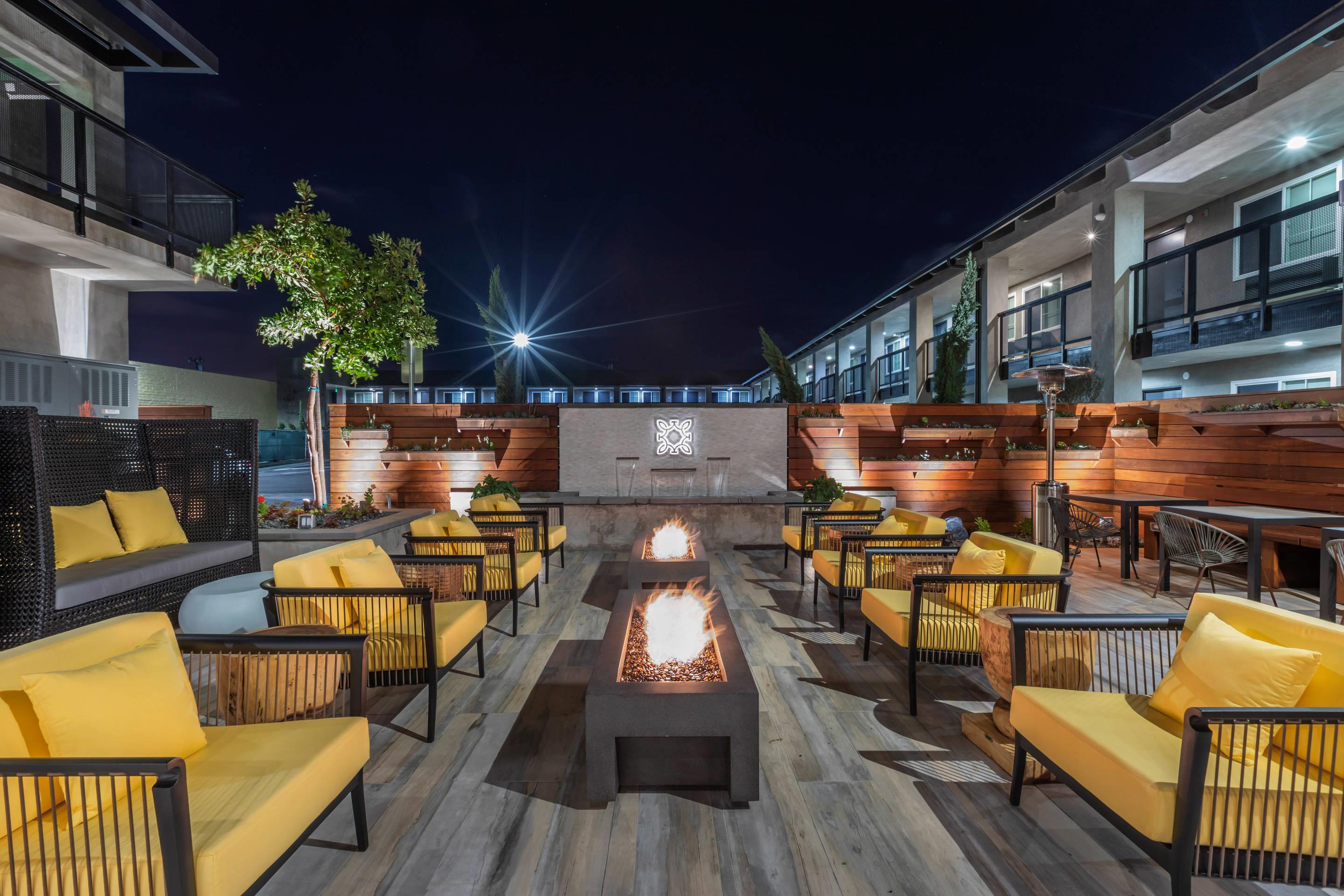 Hotel patio
