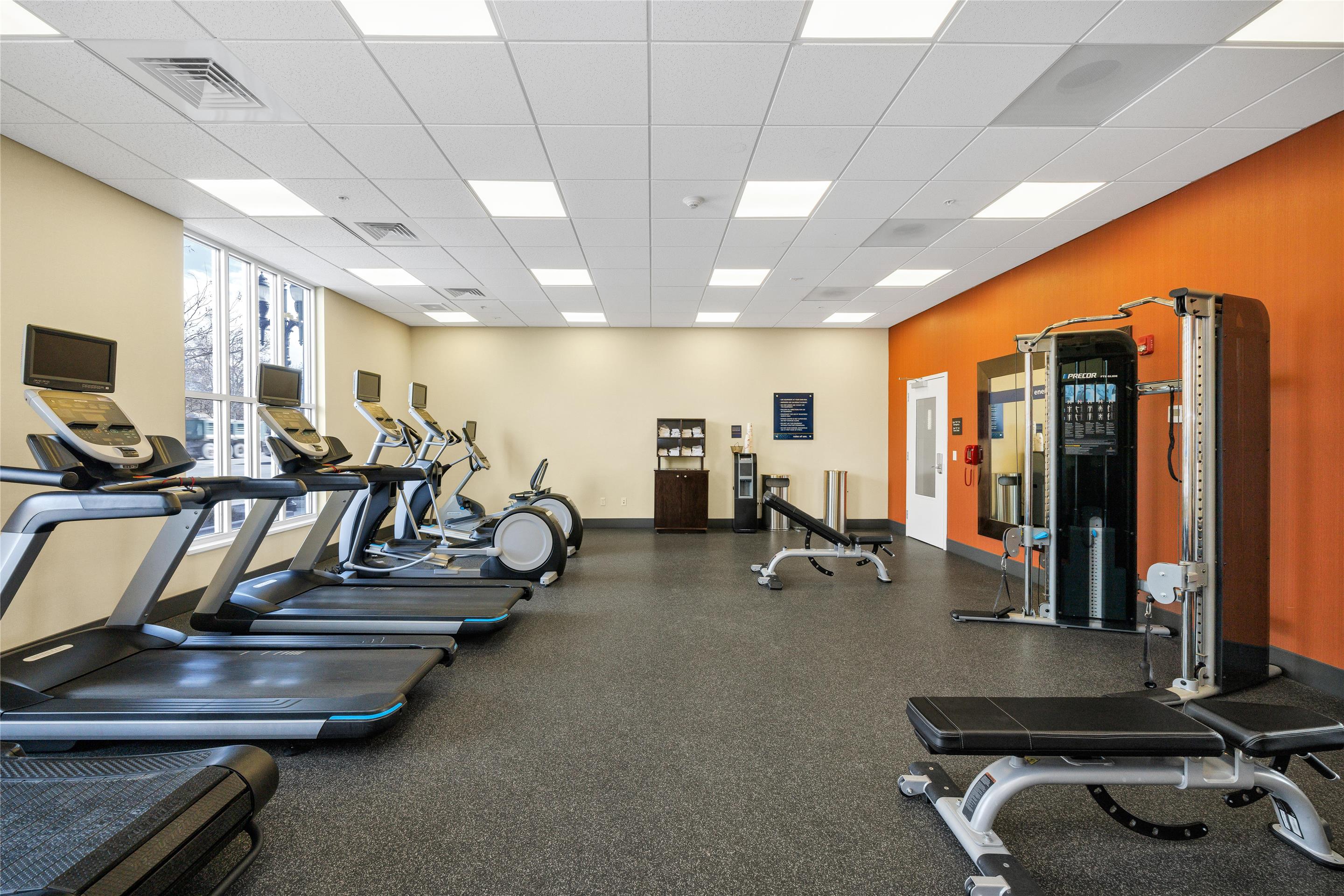 Health club fitness center gym | Hampton Inn & Suites Logan