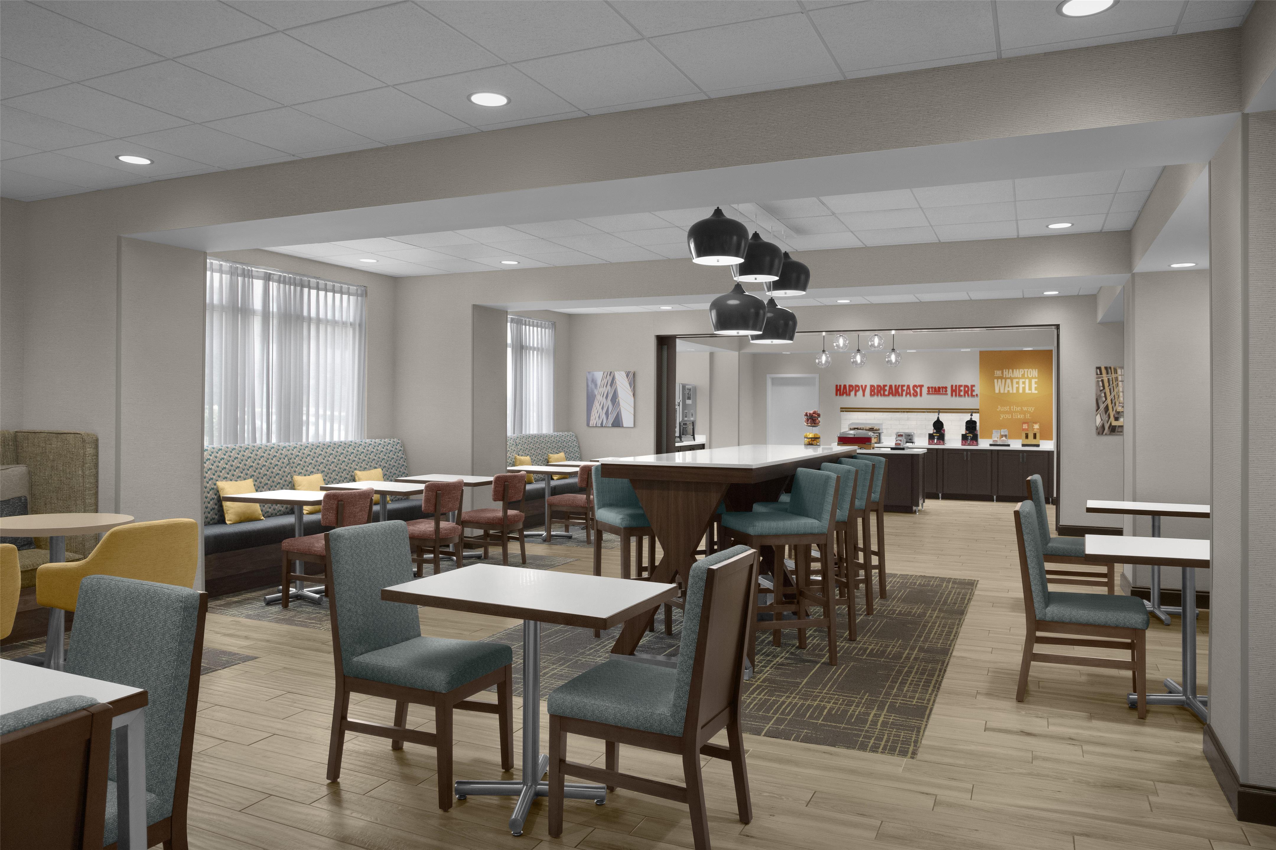 Breakfast Area | Hampton Inn Champaign Southwest