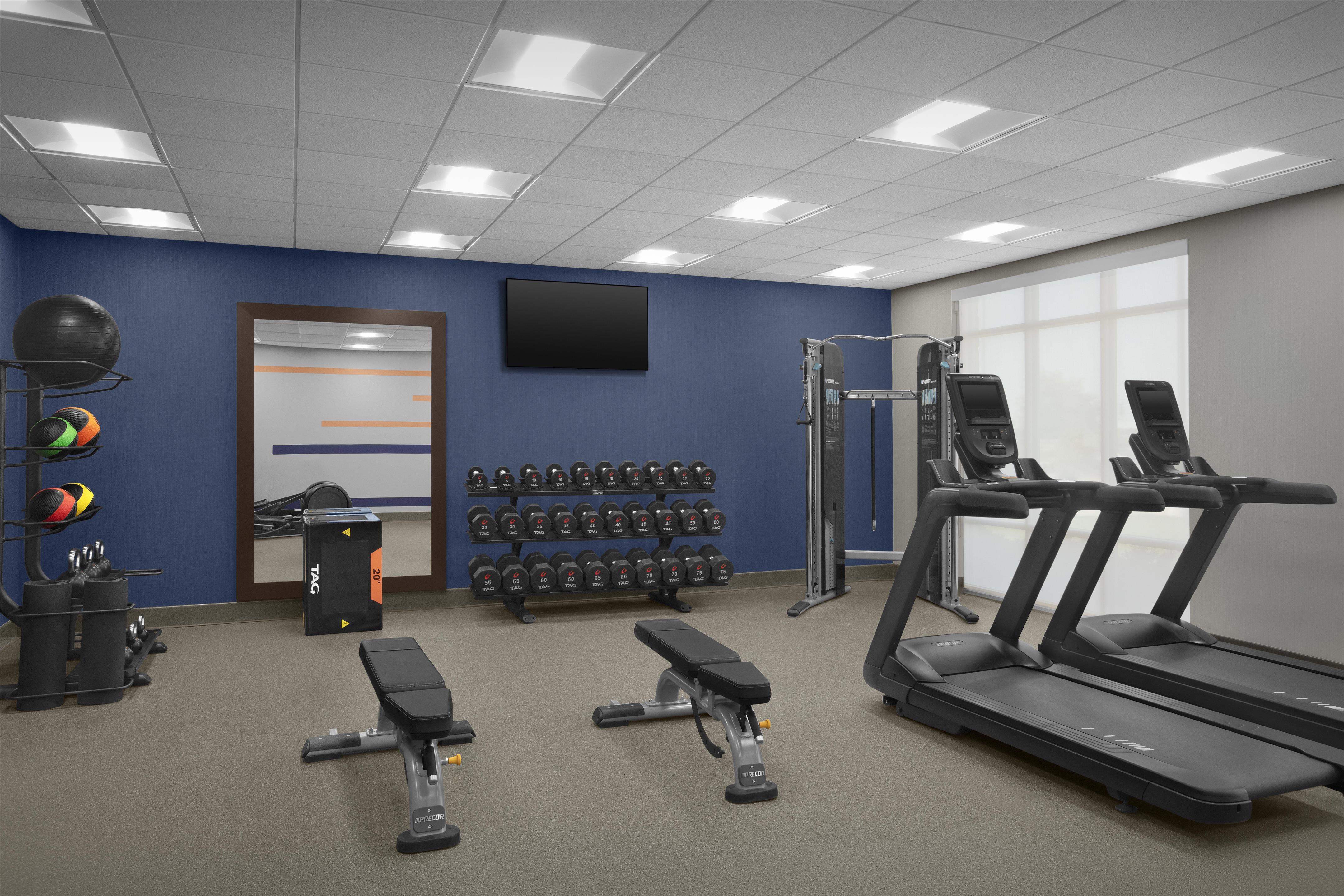Health club fitness center gym | Hampton Inn Champaign Southwest
