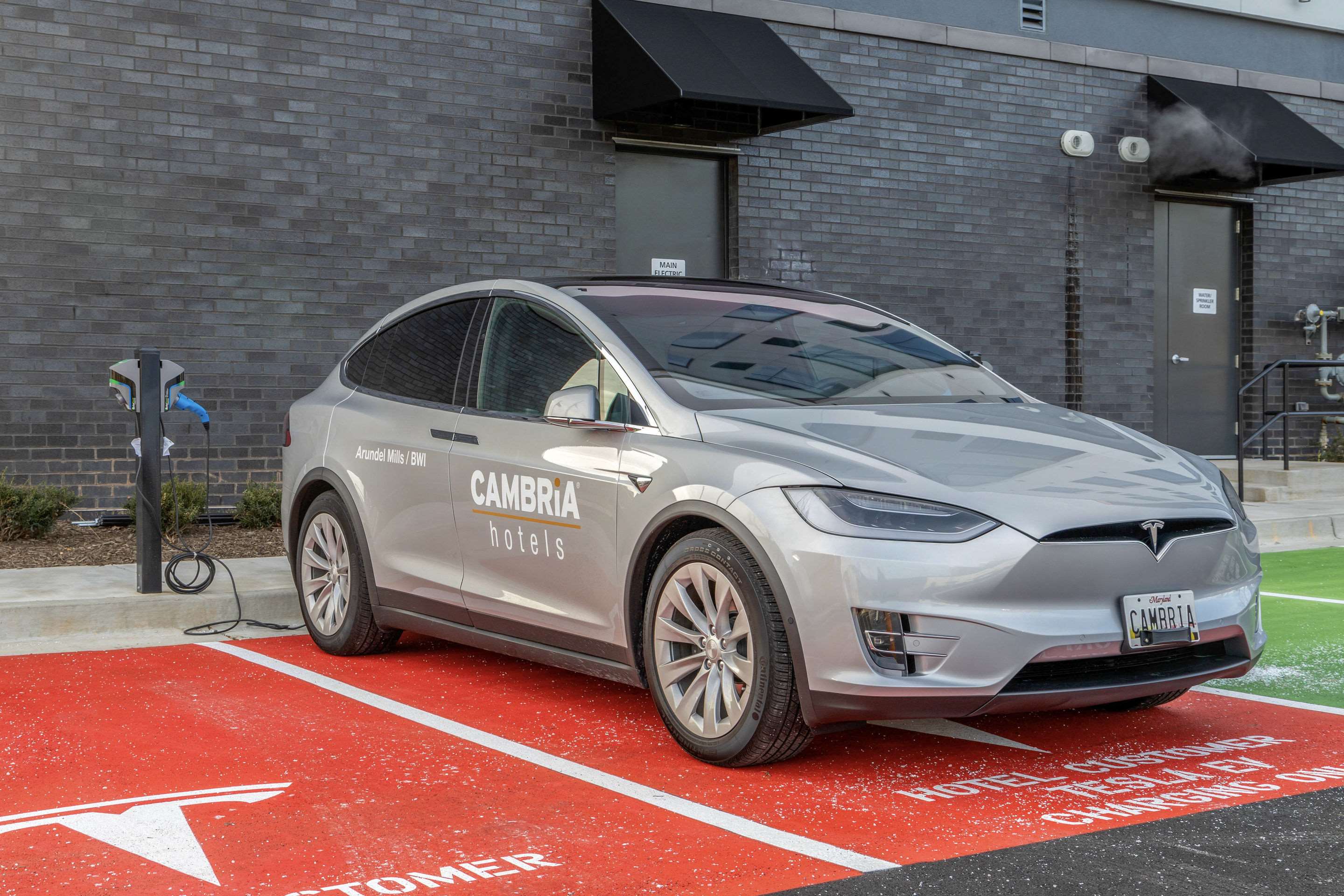 Electric vehicle charging station | Cambria Hotel Arundel Mills - BWI Airport