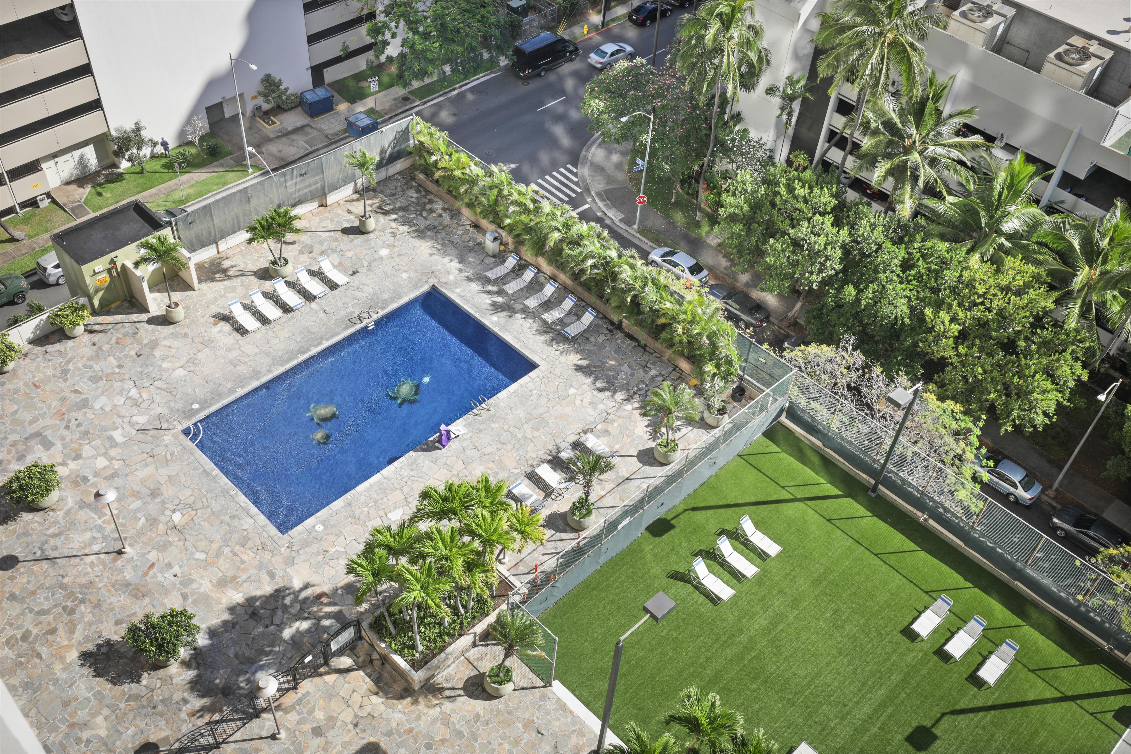 Aston Waikiki Sunset - Recreation Deck Overview