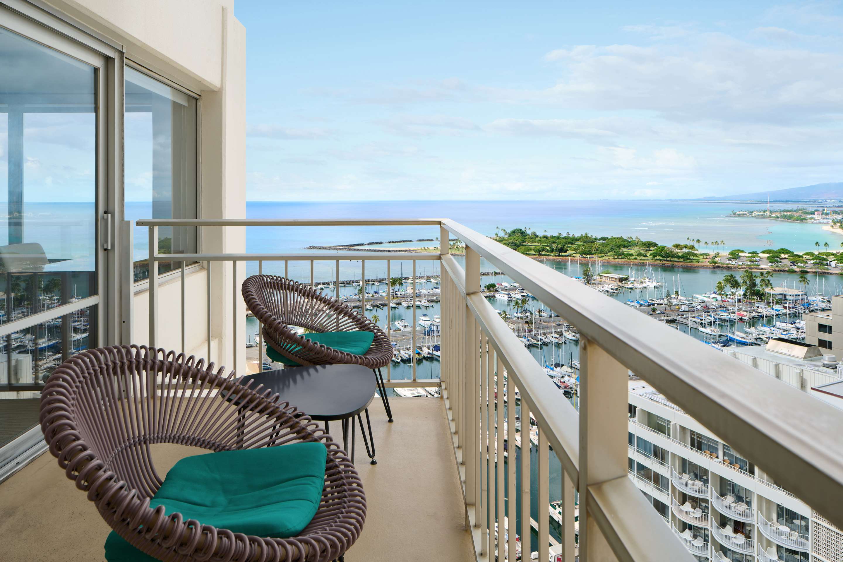 Ilikai Hotel and Luxury Suites -2 Bedroom Ocean View - Balcony View
