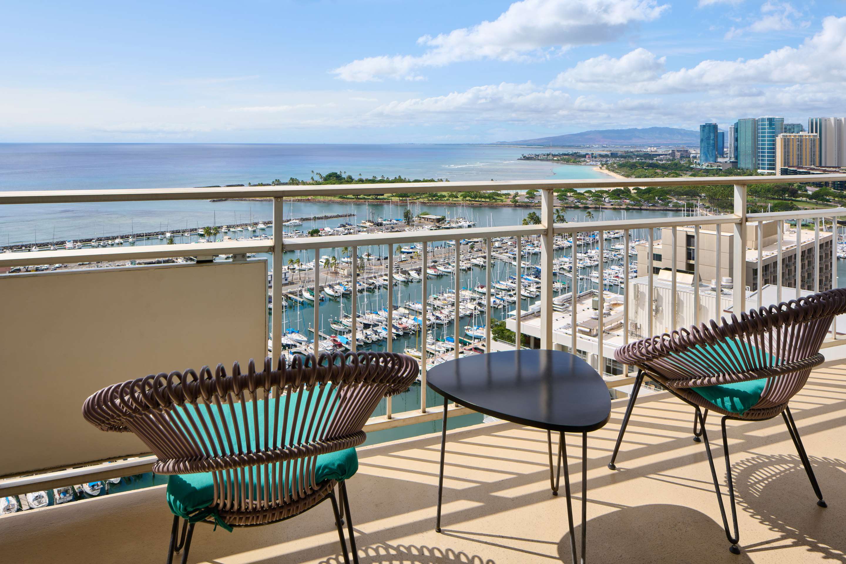 Ilikai Hotel and Luxury Suites - 2 Bedroom Ocean View - Balcony View