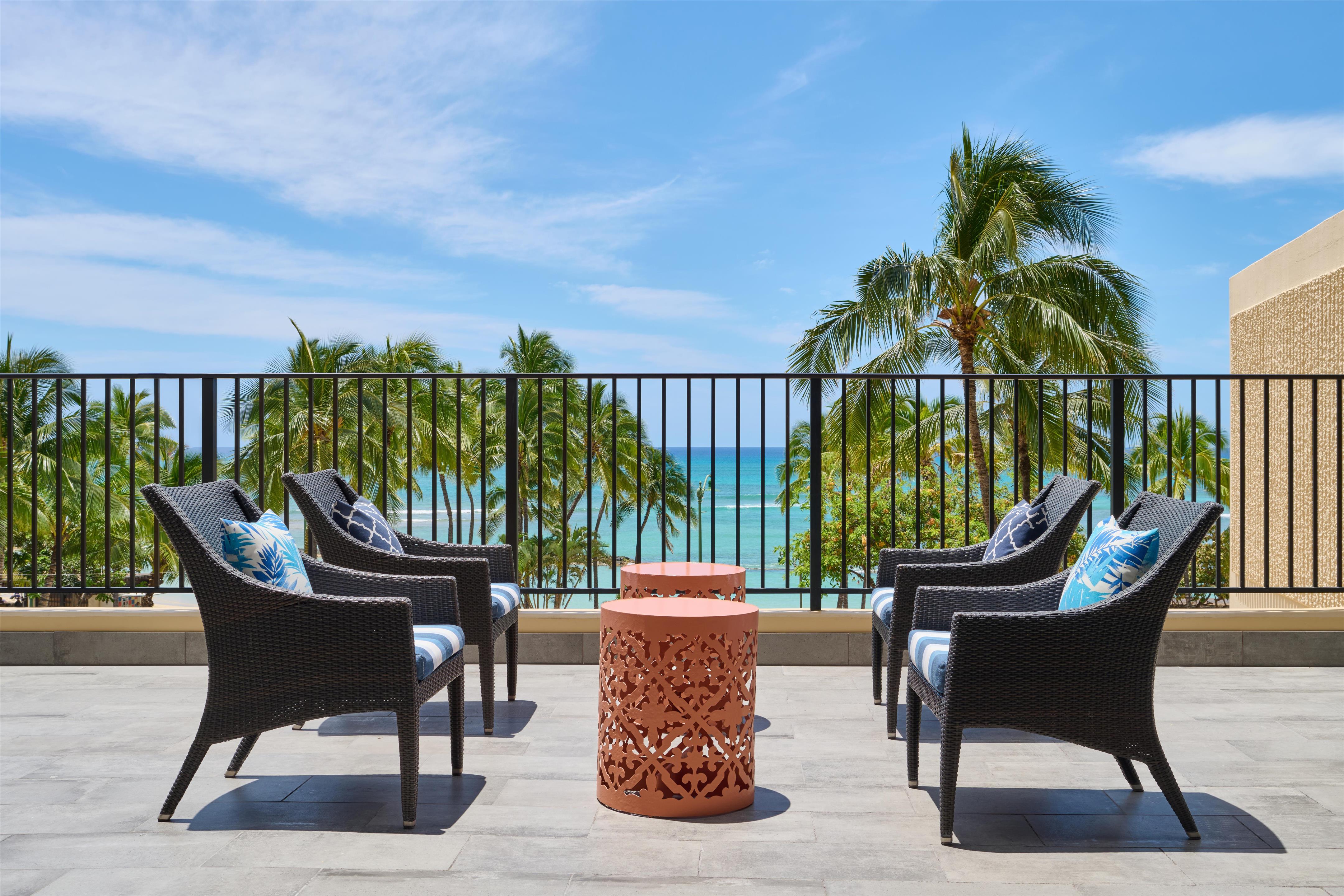 Aston Waikiki Beach Tower - Deck with Ocean View | Aston Waikiki Beach Hotel