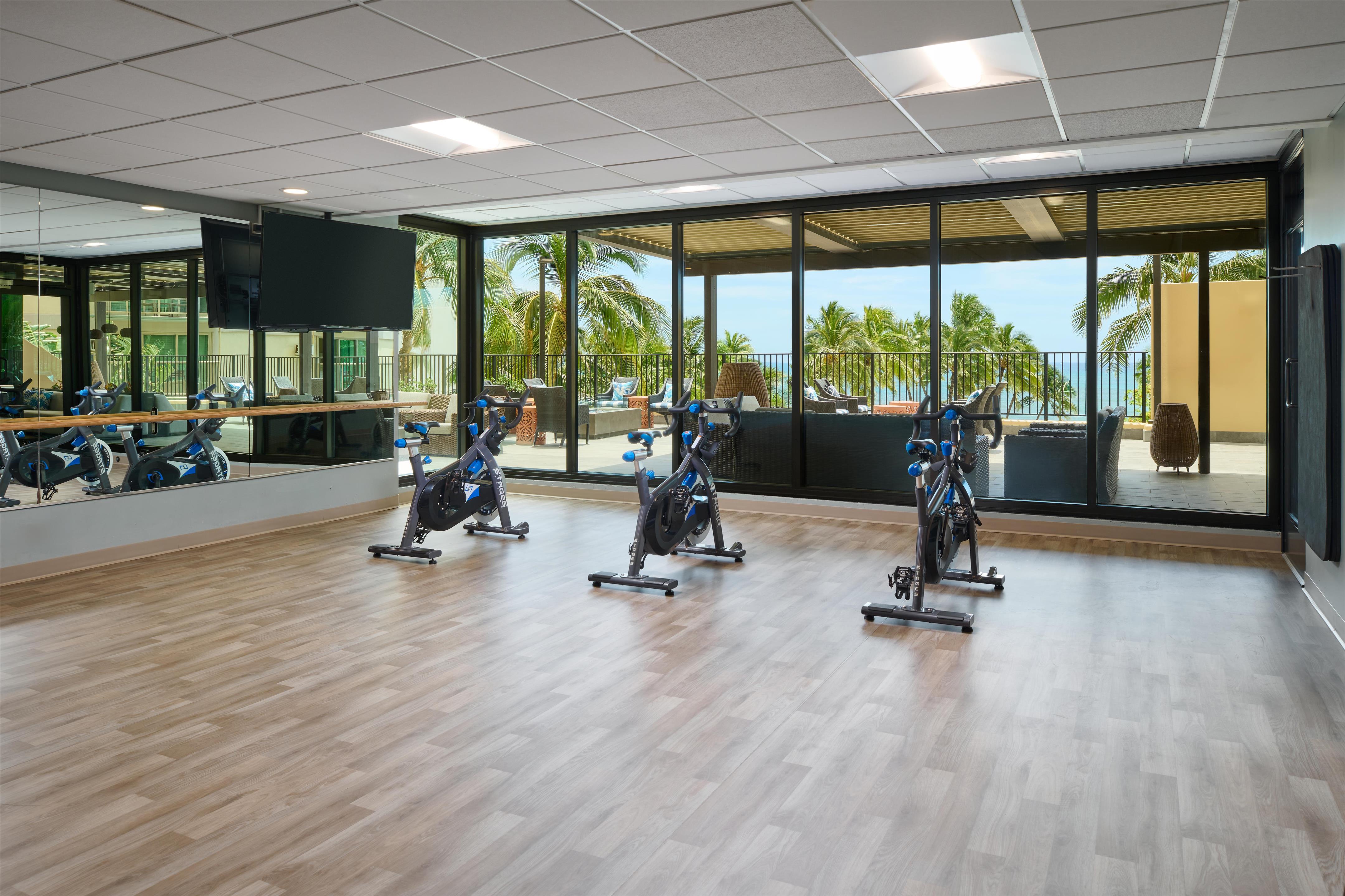 Aston Waikiki Beach Tower - Gym Exercise Bikes & Yoga Room | Aston Waikiki Beach Hotel