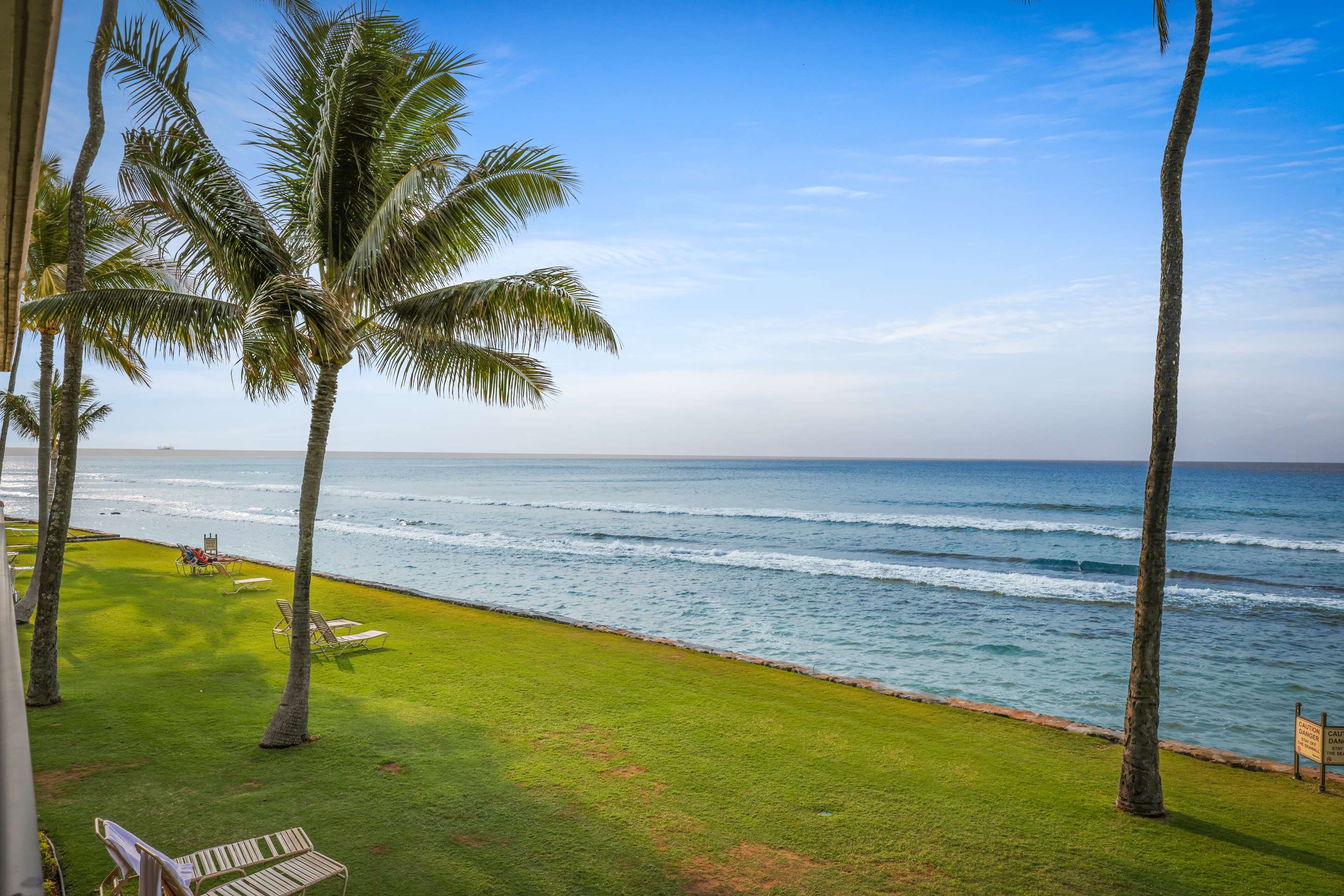 Aston Papakea Resort - Studio Oceanfront Balcony View