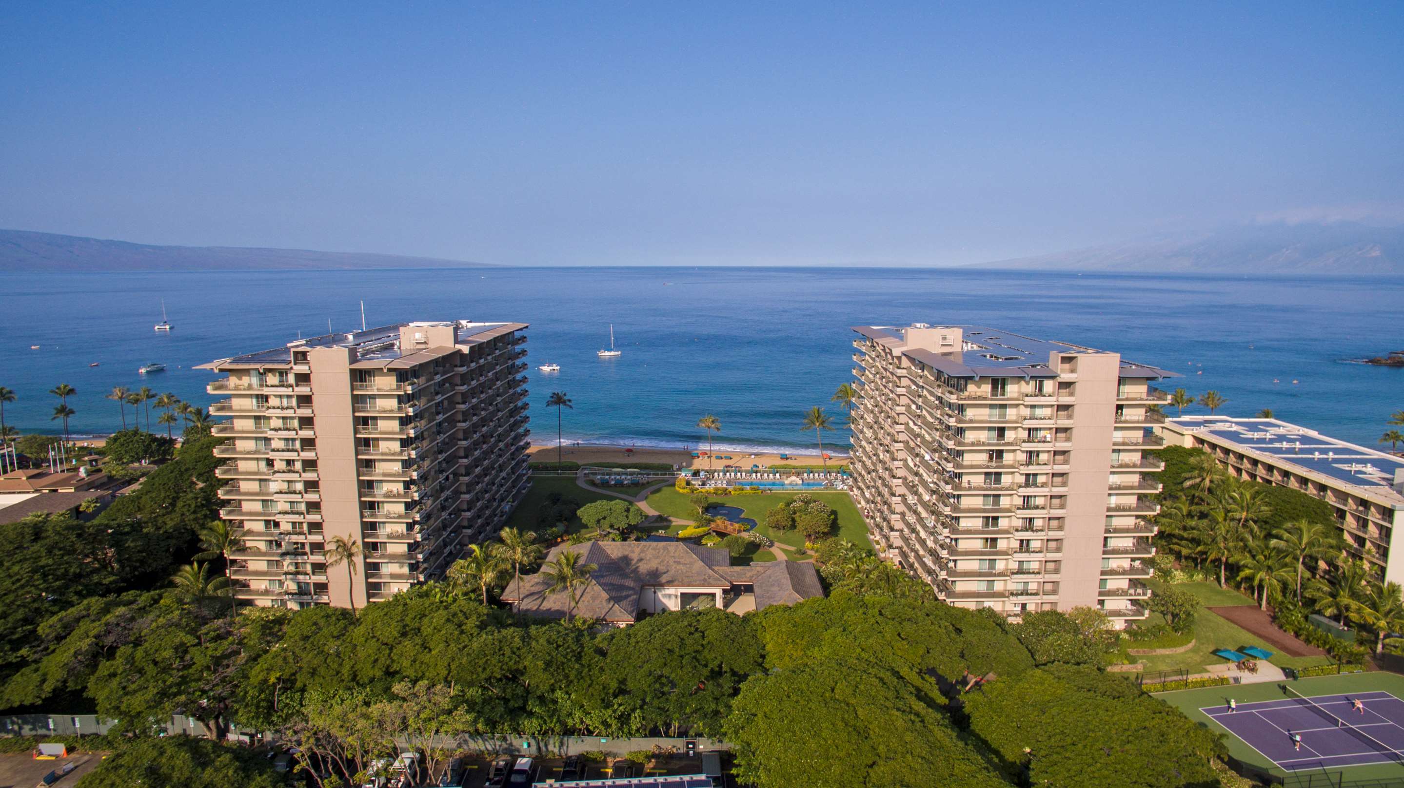 Aston at The Whaler on Kaanapali Beach - Exterior Aerial | Aston at The Whaler on Kaanapali Beach