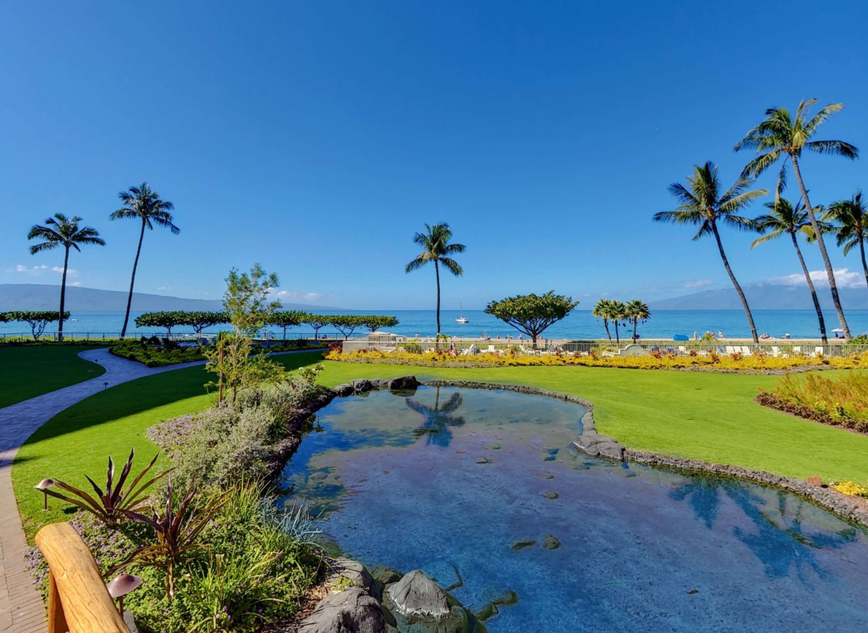 Aston at The Whaler on Kaanapali Beach - Exterior Courtyard | Aston at The Whaler on Kaanapali Beach