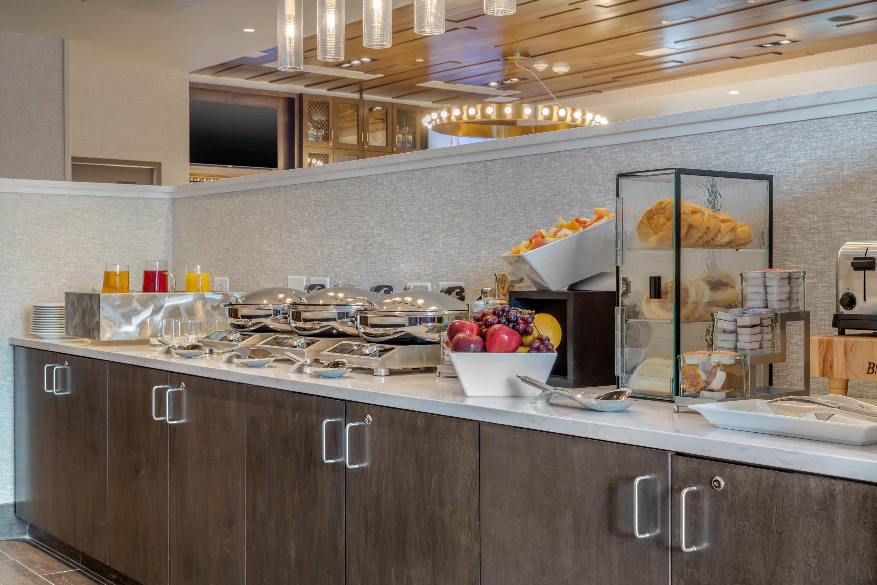 Breakfast setup for meeting or event | Cambria Hotel Charleston Riverview
