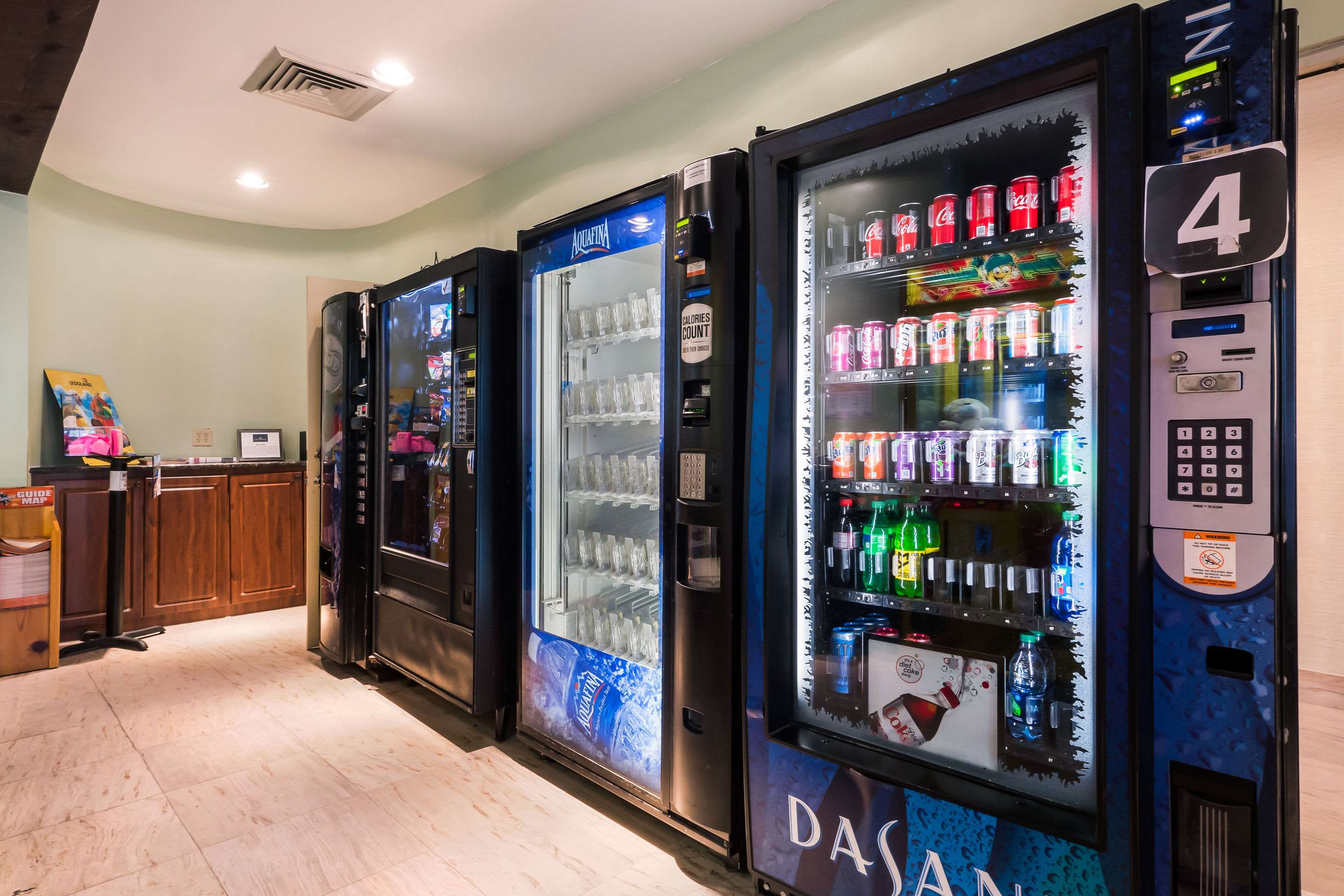 Hotel vending area