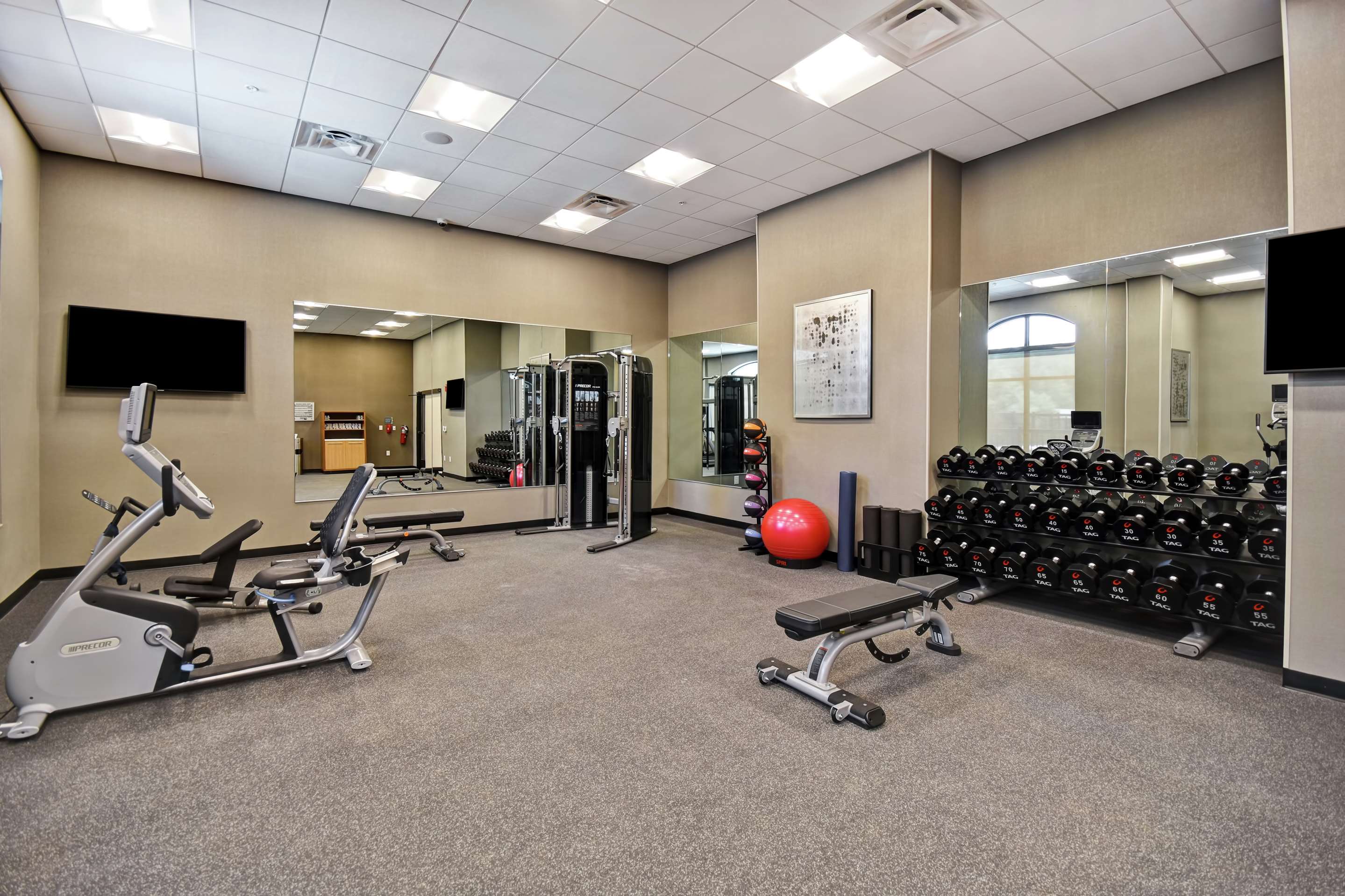 Health club fitness center gym | Homewood Suites by Hilton Greenville Downtown