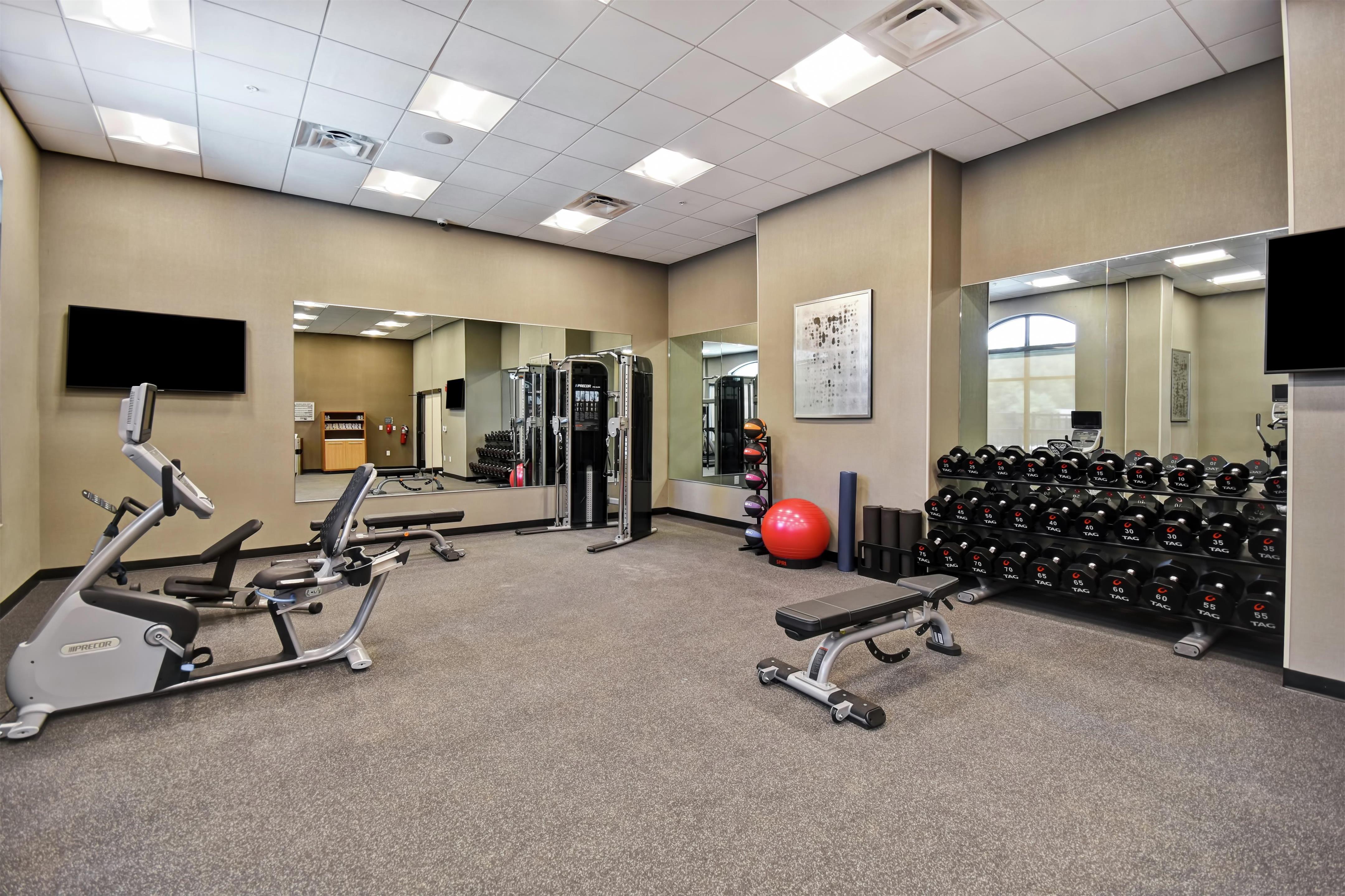 Health club fitness center gym | Homewood Suites by Hilton Greenville Downtown