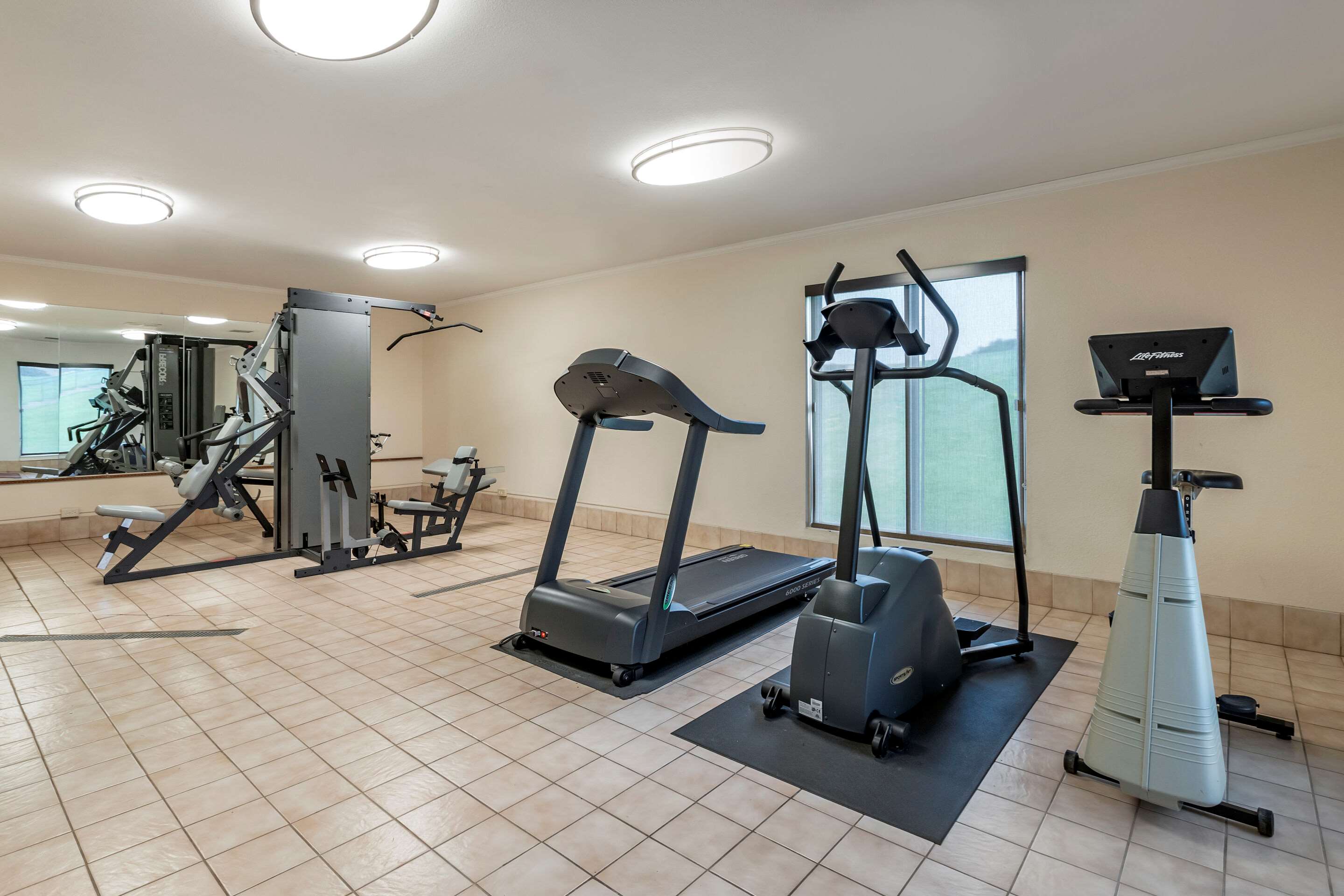 Exercise room with cardio equipment | Quality Inn-Creston