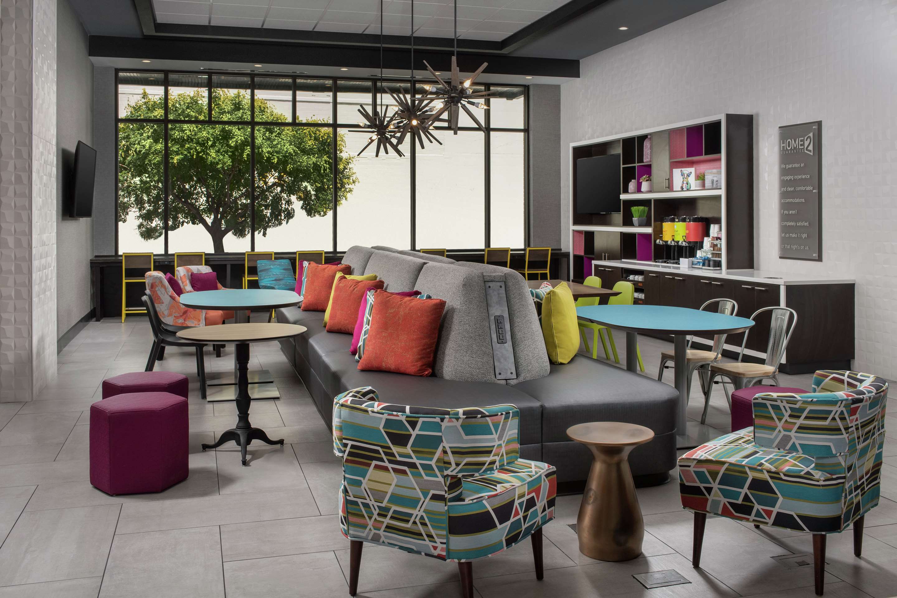 Breakfast Area | Home2 Suites by Hilton Nashville Downtown Convention Center