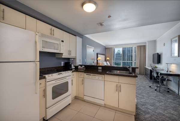 1 King Bed, Non-Smoking, City View, Balcony, Flat Screen Television, Kitchenette, Work Desk