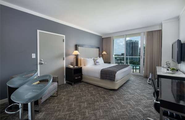 1 King Bed, Non-Smoking, City View, Balcony, Flat Screen Television, Kitchenette, Work Desk