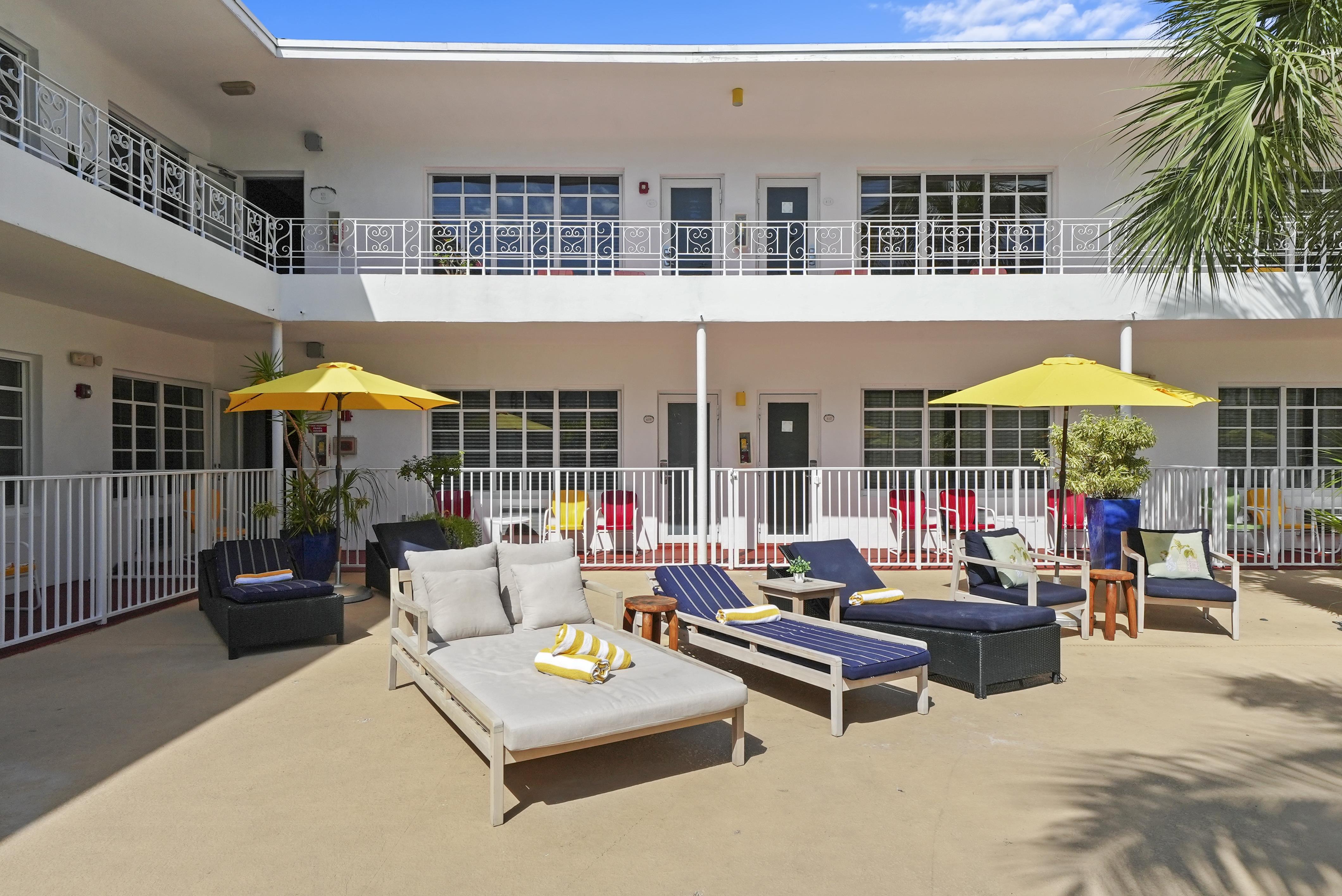 Tradewinds Hotel Pool Lounge Area