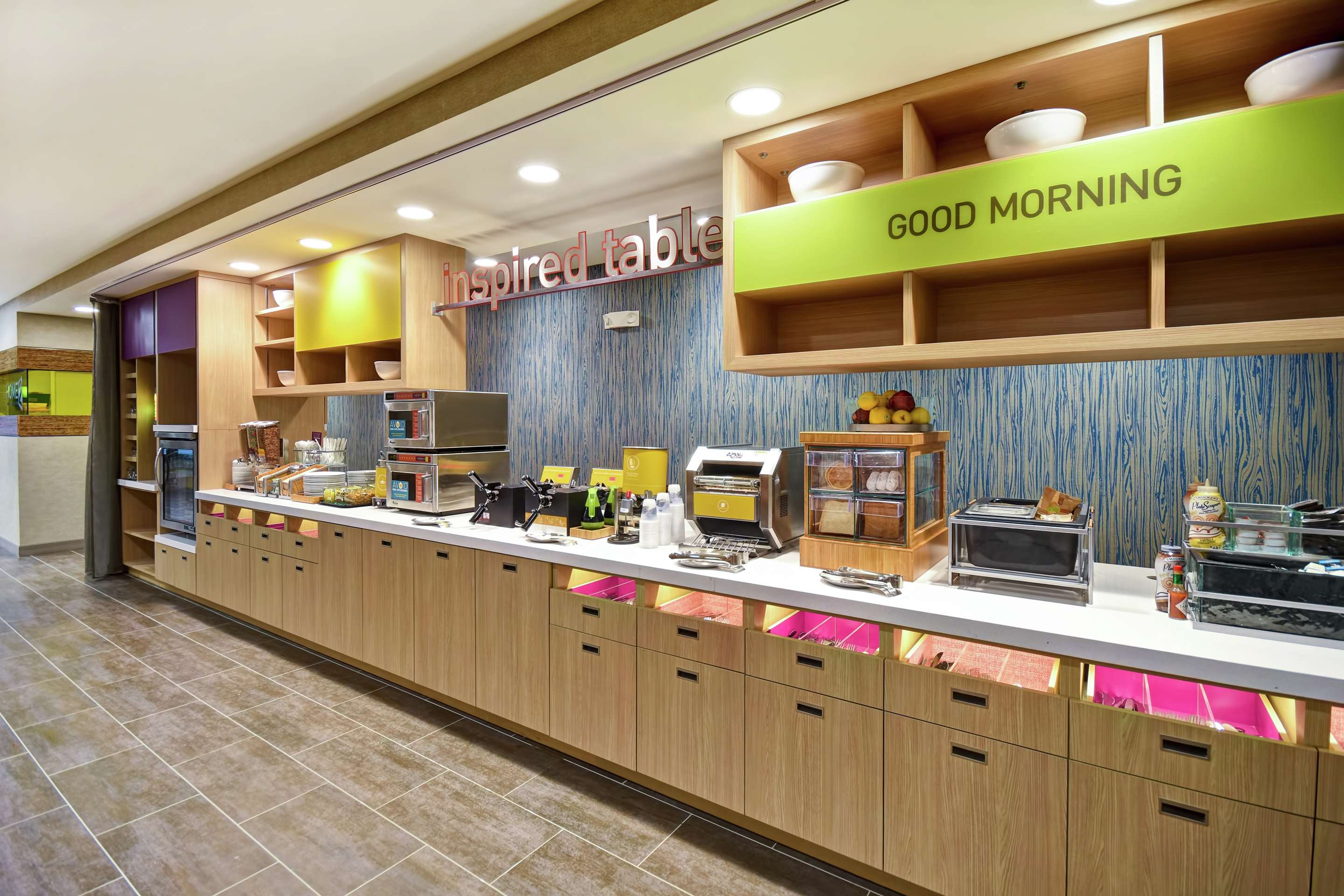 Breakfast Area | Home2 Suites by Hilton Terre Haute