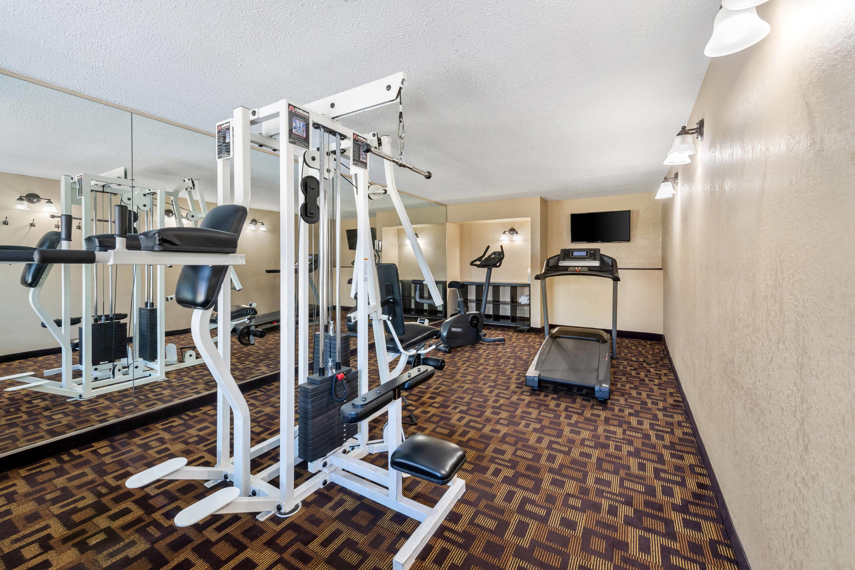 Fitness center | Quality Inn & Suites Lawrence - University Area