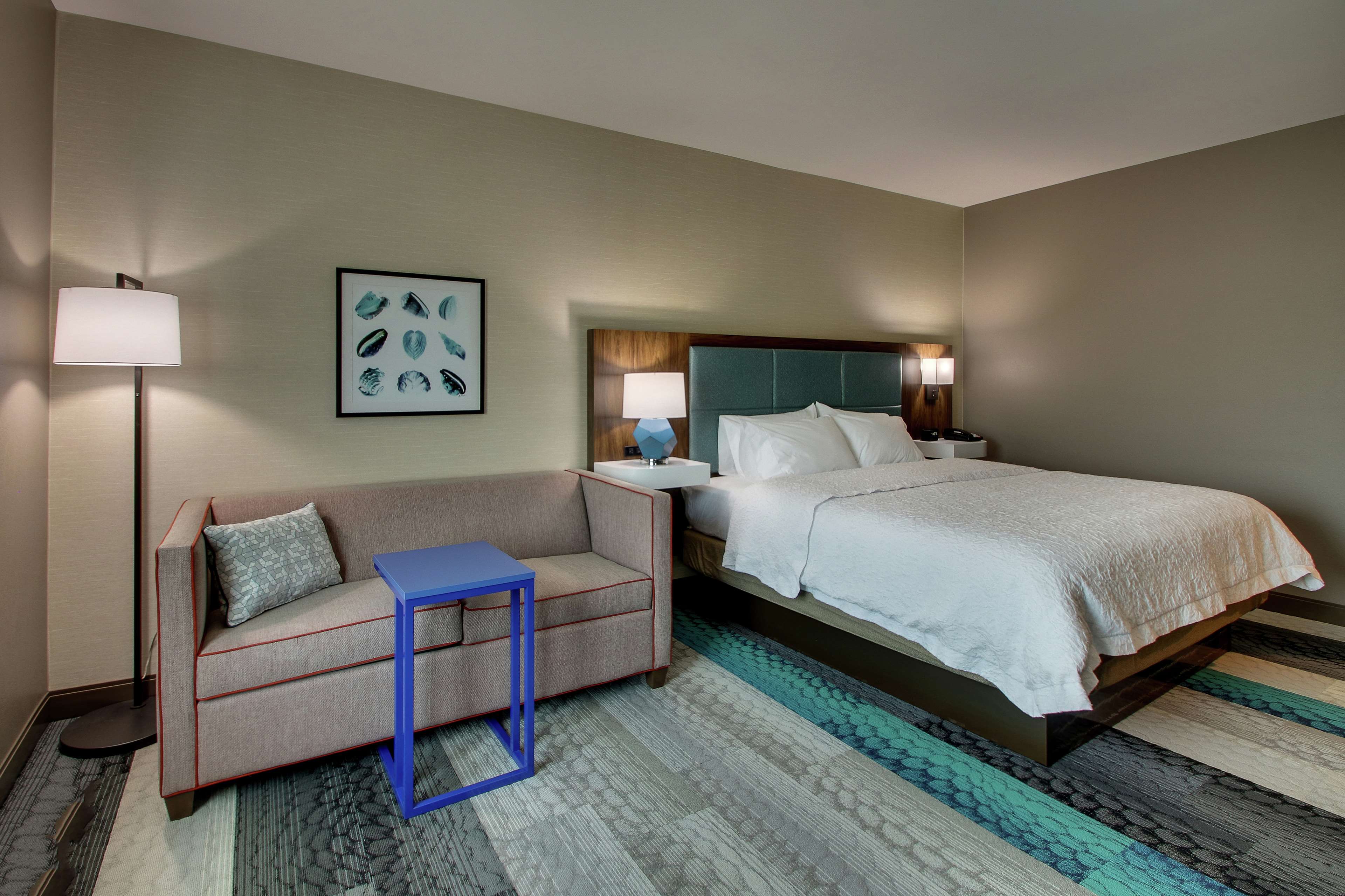 Hampton Inn & Suites by Hilton Southport Room Type - 1 KING SFBD MIC FRG NS