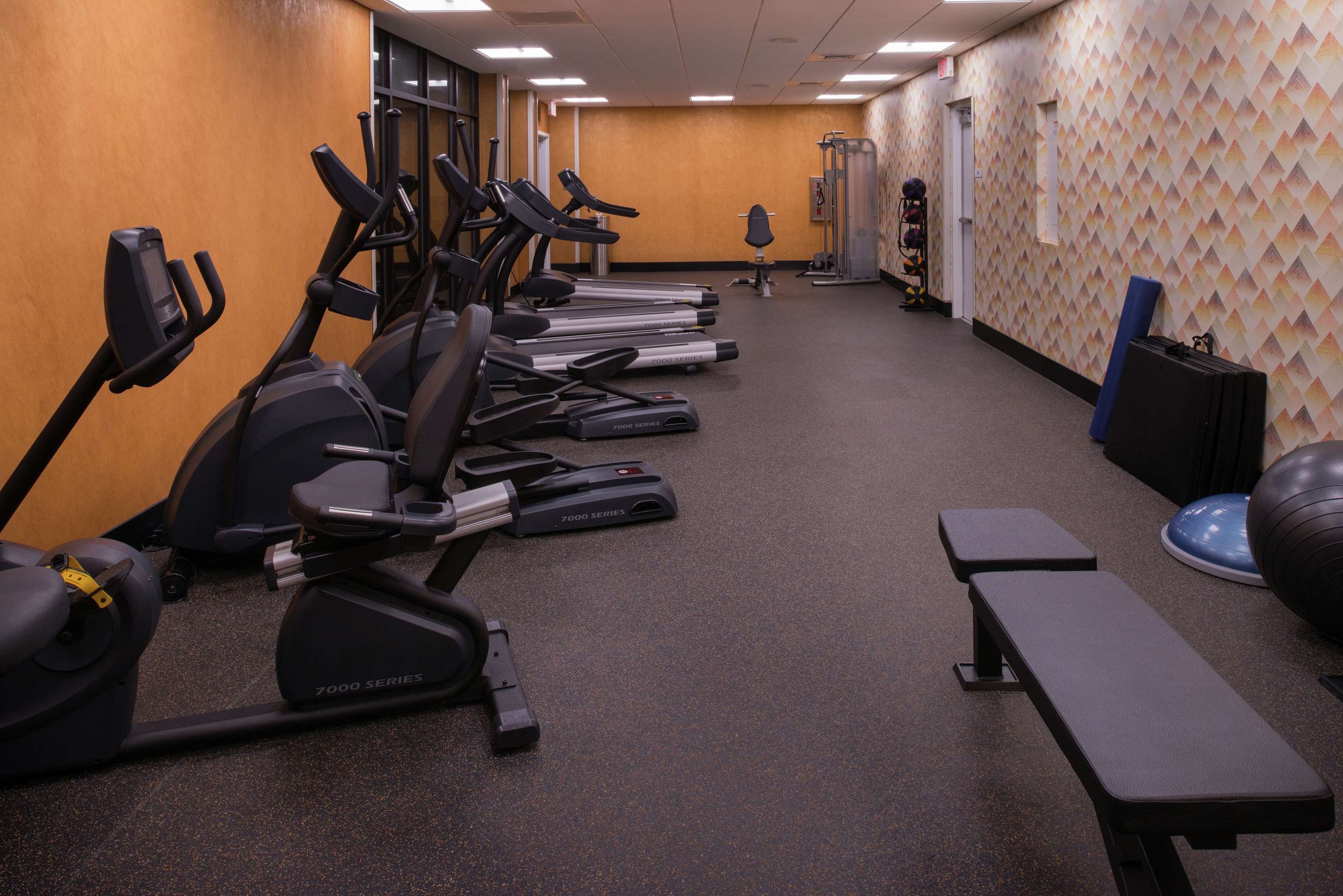 Health club fitness center gym | DoubleTree by Hilton Raleigh Crabtree Valley