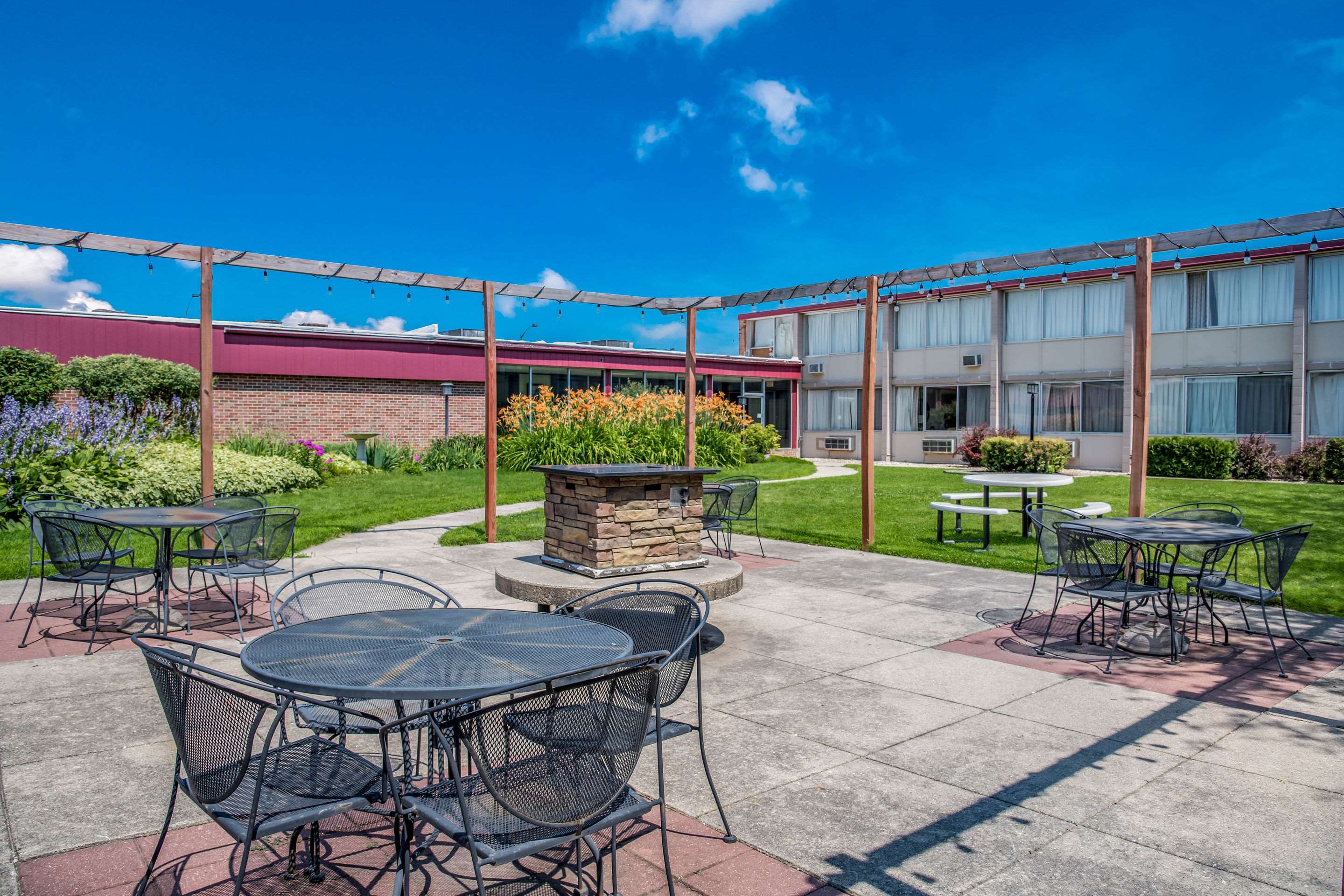 Hotel courtyard