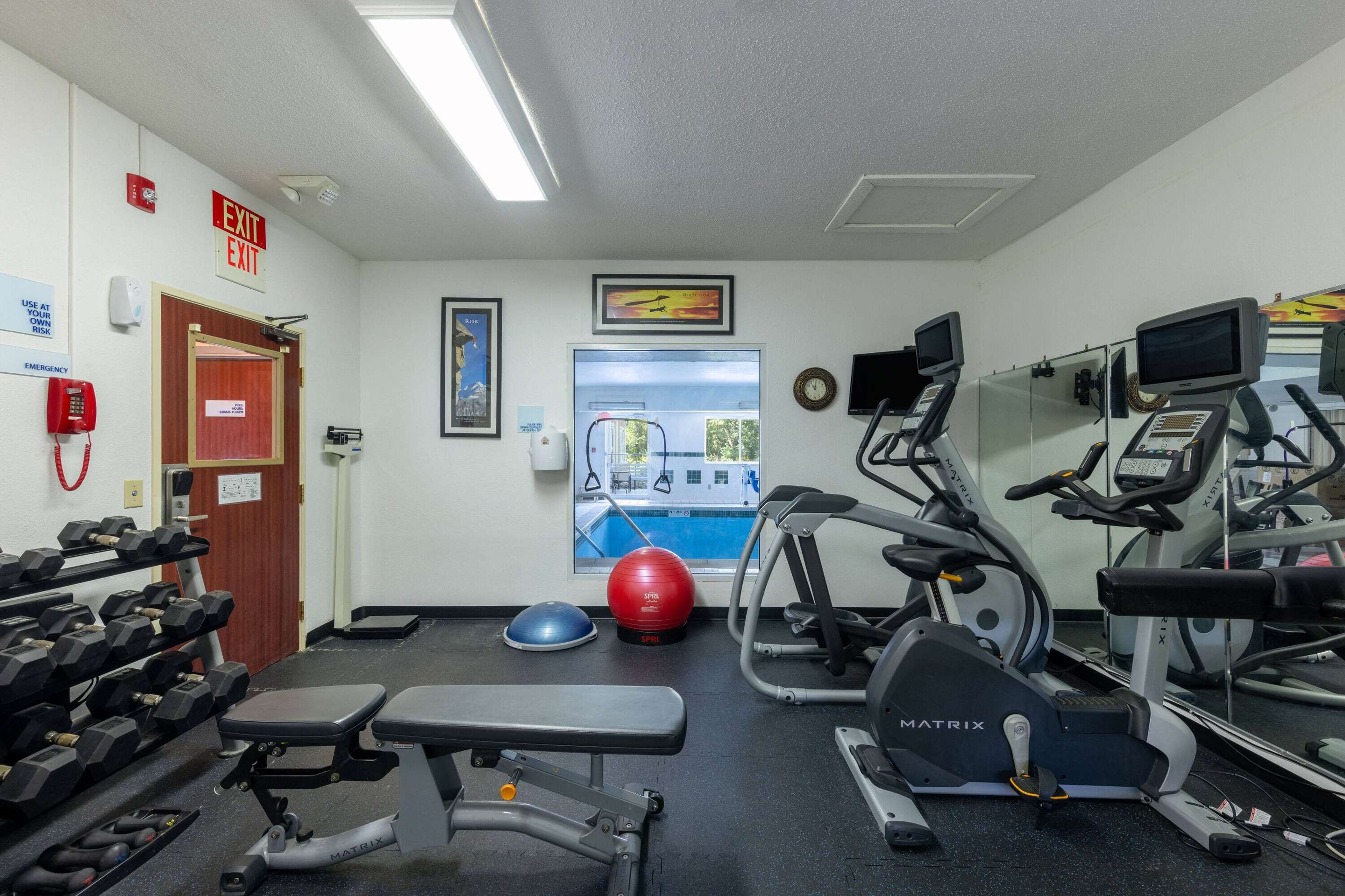 Health club fitness center gym