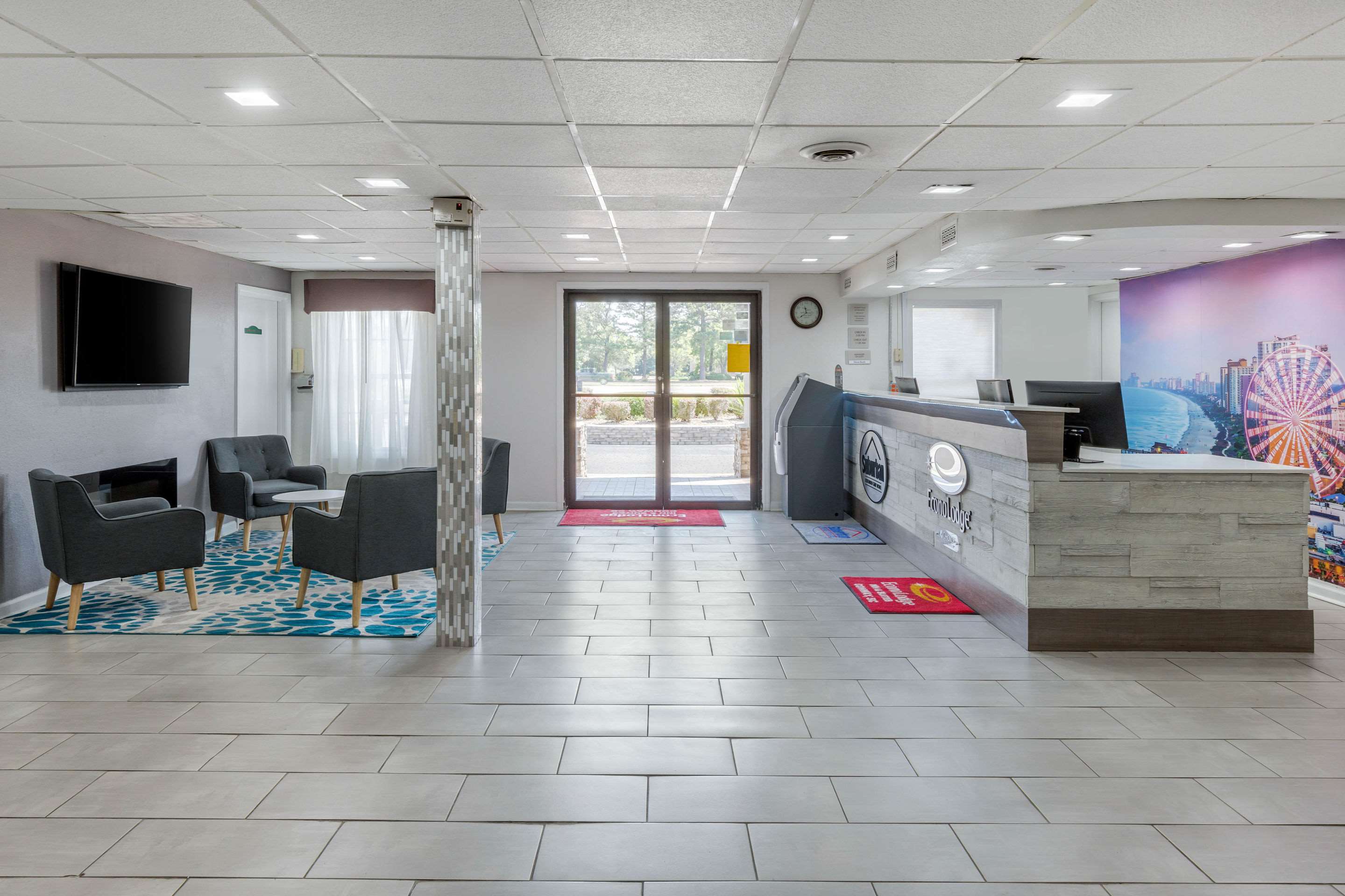 Spacious lobby