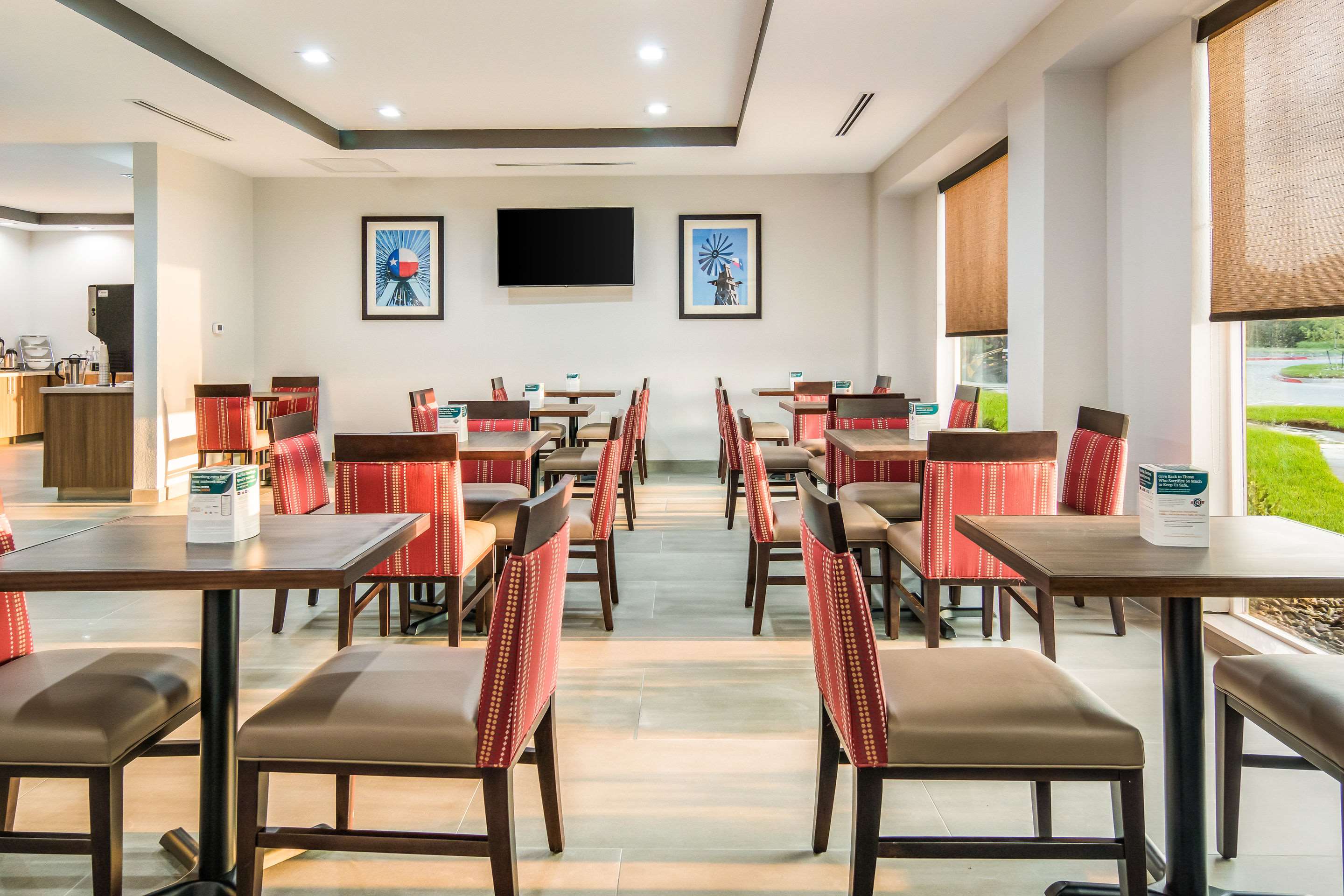 Spacious breakfast area