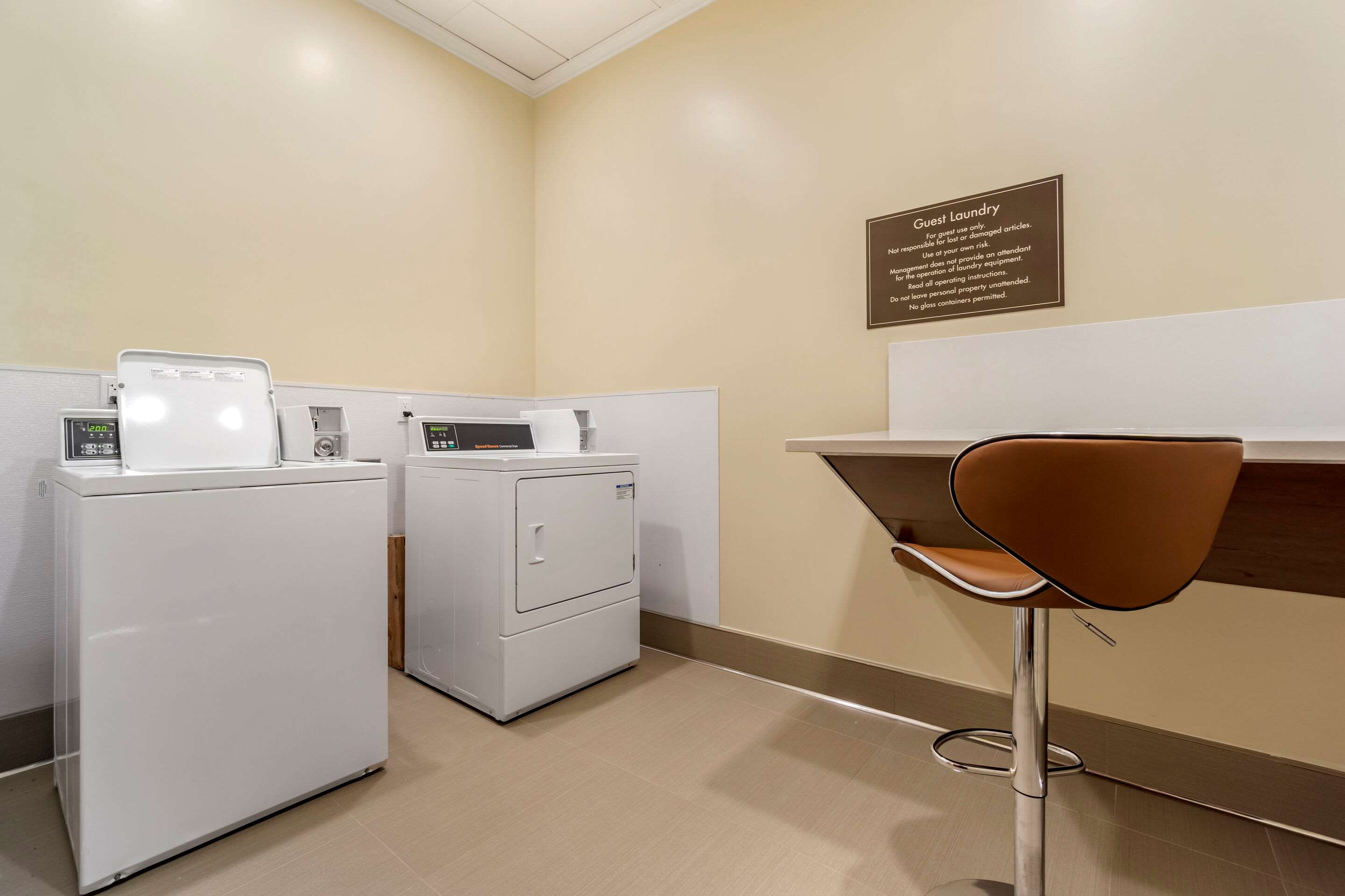 Guest laundry facilities