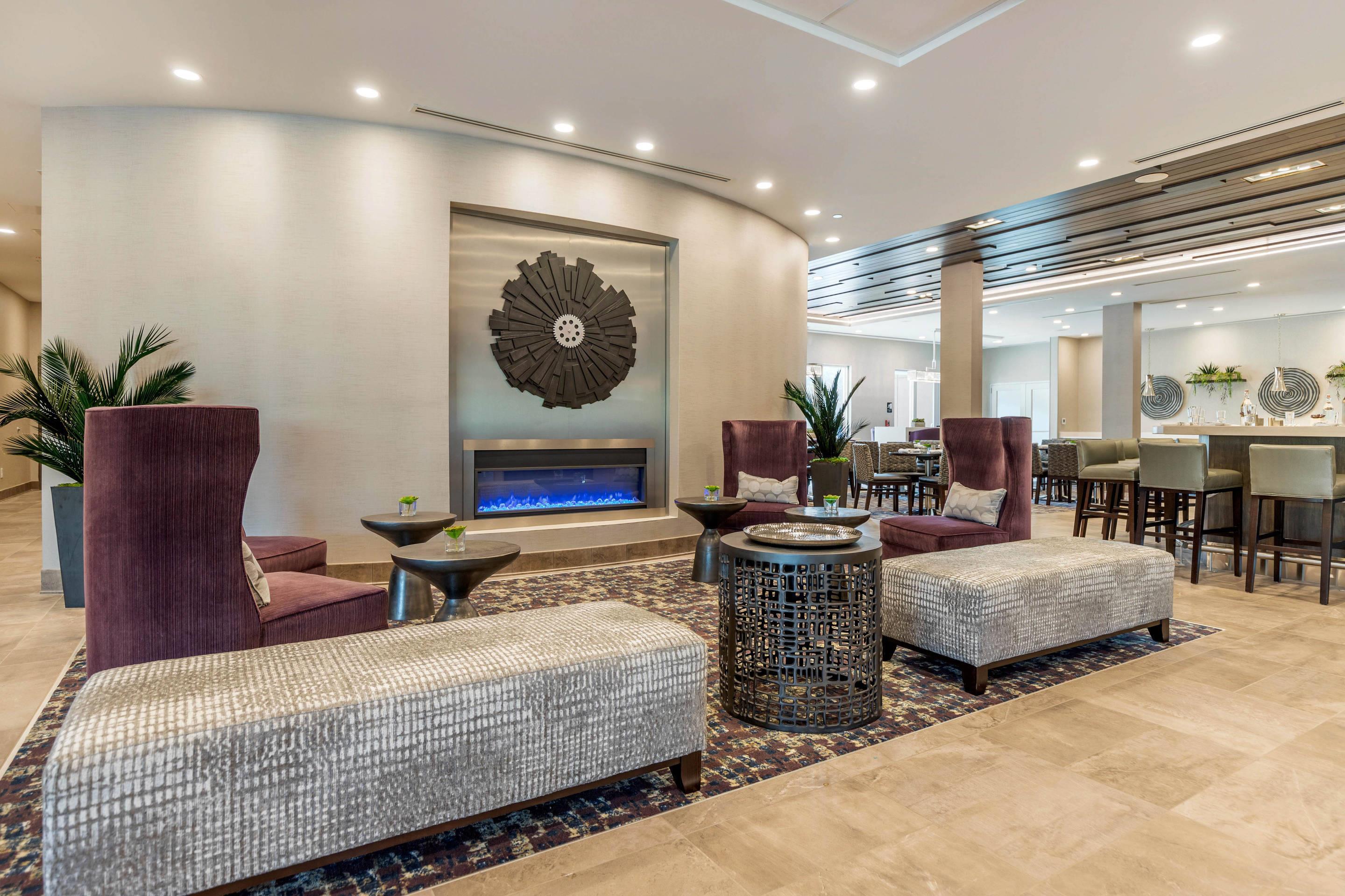 Spacious lobby with sitting area | Cambria Hotel Fort Mill