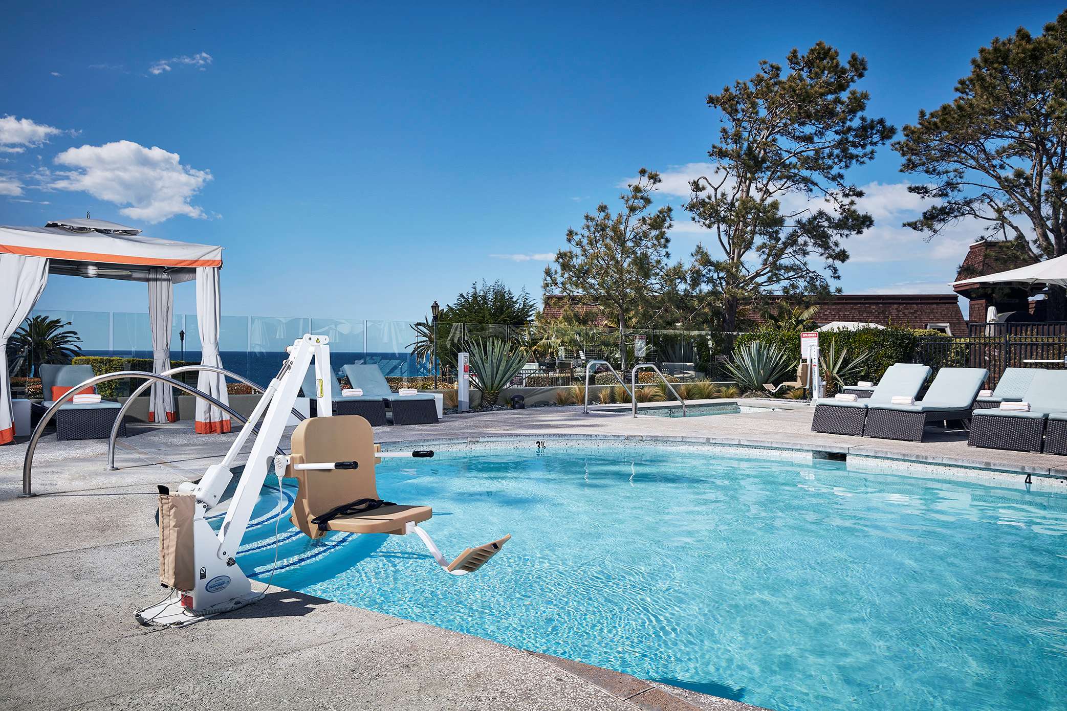 ADA Pool Lift | L'Auberge Del Mar