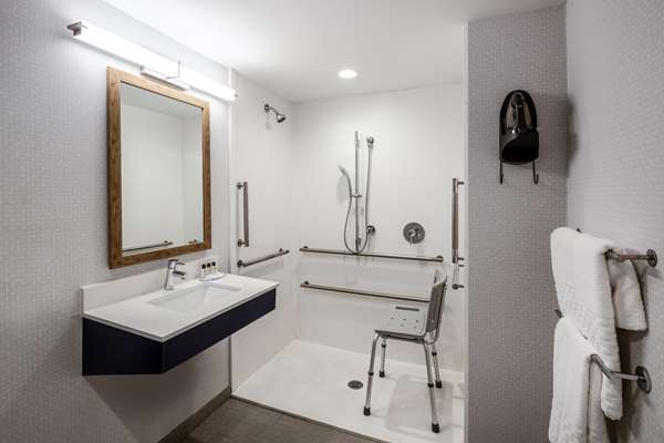 Accessible - 1 King, Mobility Accessible, Communication Assistance, Roll In Shower, Microwave And Mini-Refrigerator, Wi-Fi, Non-Smoking, Full Breakfast