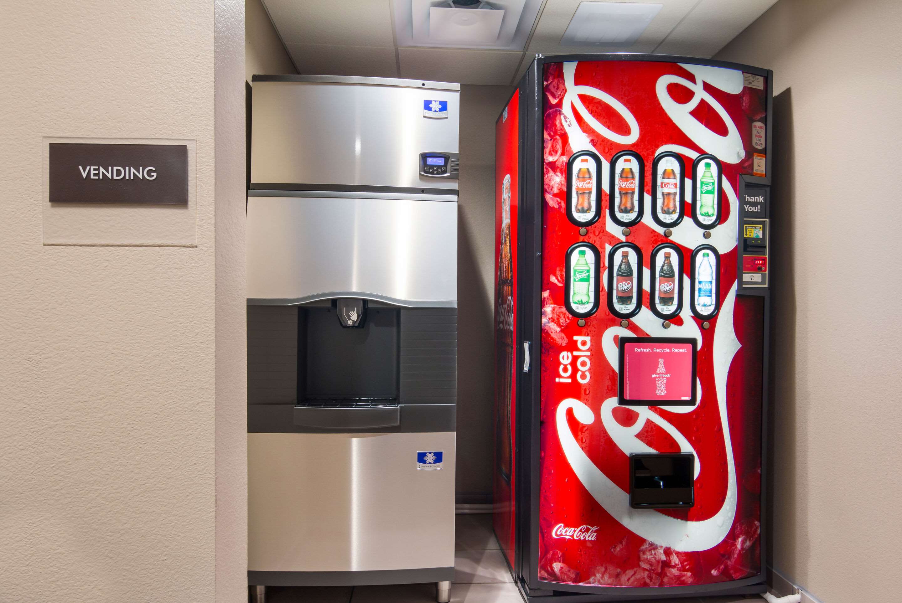 Hotel vending area