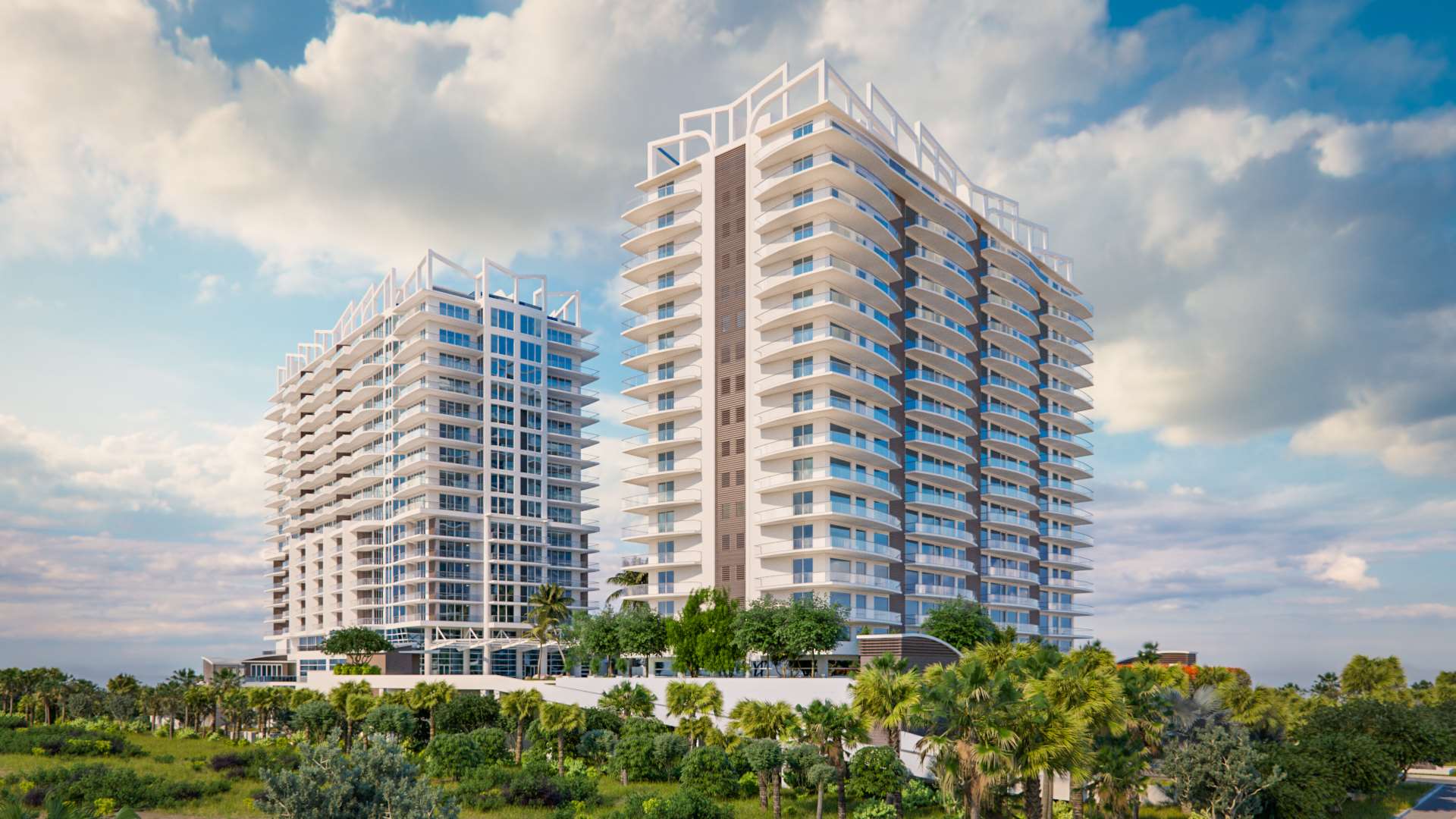 Amrit Towers SE Corner View | Amrit Ocean Resort and Residences - Singer Island